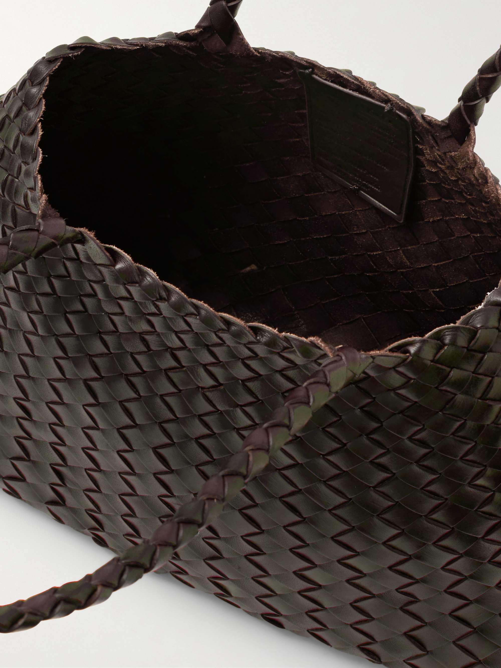 DRAGON DIFFUSION Santa Croce Big woven leather tote