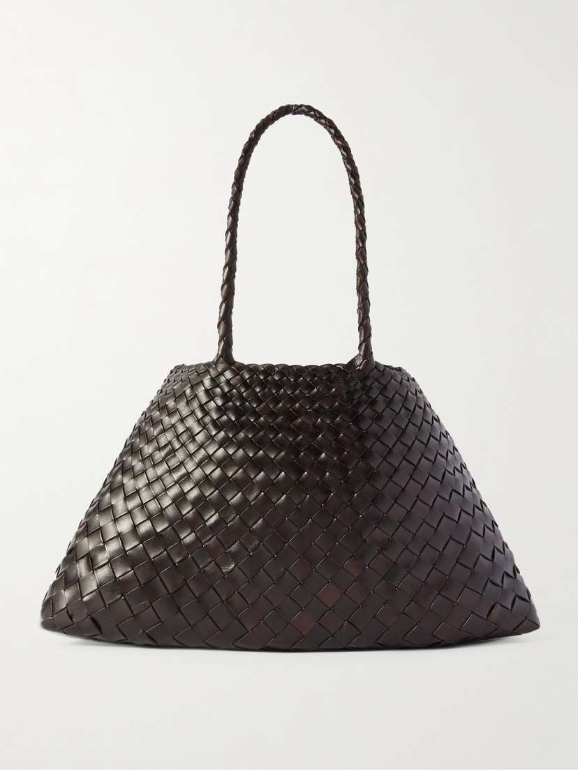 Dragon Diffusion Santa Croce Big Woven Leather Tote