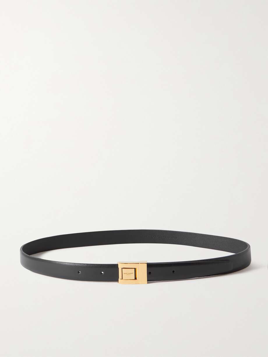 SAINT LAURENT Leather belt NETAPORTER