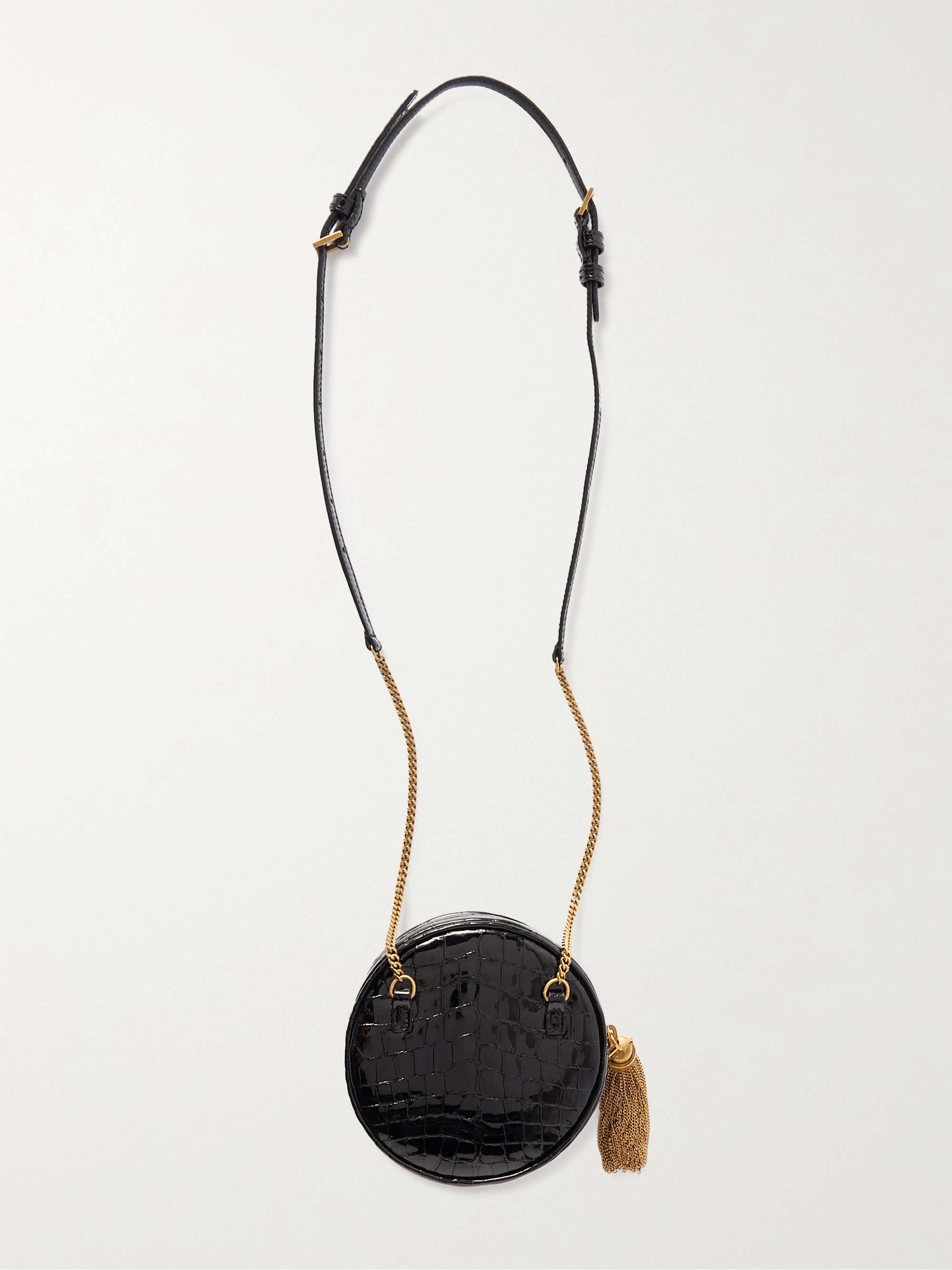 SAINT LAURENT Marsupio croceffect leather belt bag NETAPORTER