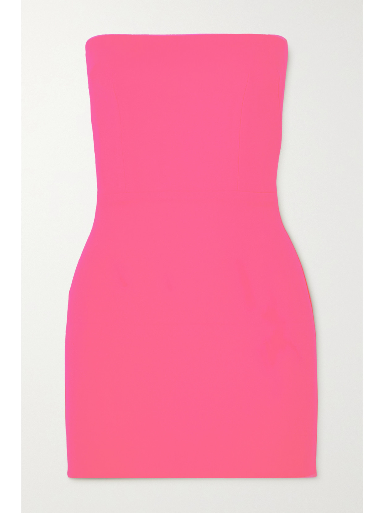 Alex Perry - Lux Strapless Neon Crepe Mini Dress - Pink