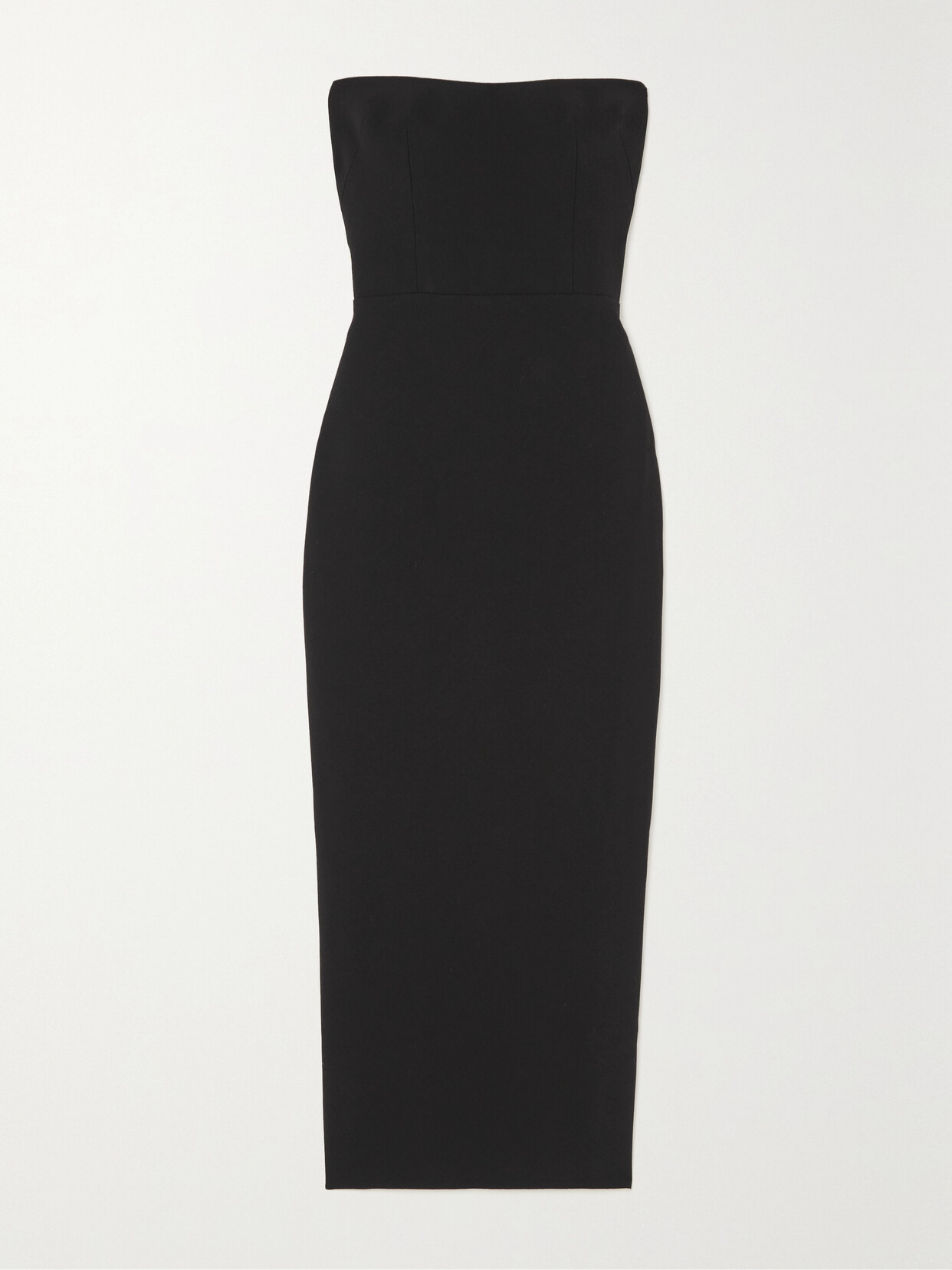 Alex Perry - Callan Strapless Crepe Midi Dress - Black