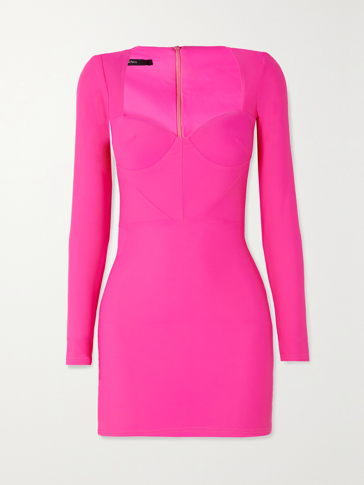 Alex Perry - Howell Neon Stretch-jersey Mini Dress - Pink