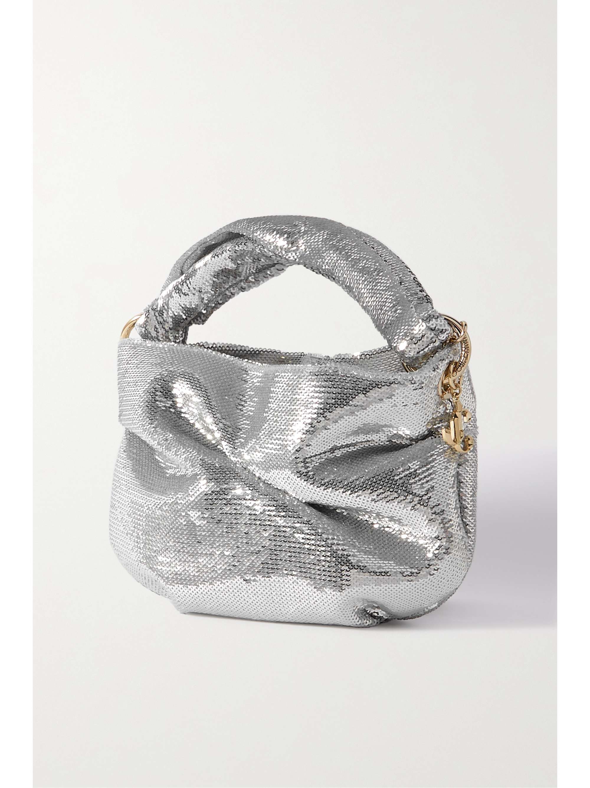 JIMMY CHOO Bonny sequined satin shoulder bag