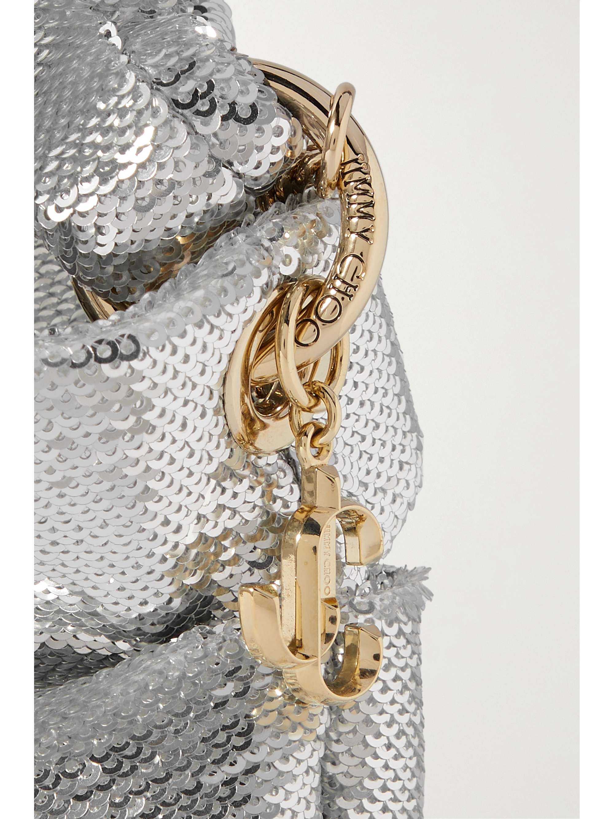 JIMMY CHOO Bonny sequined satin shoulder bag