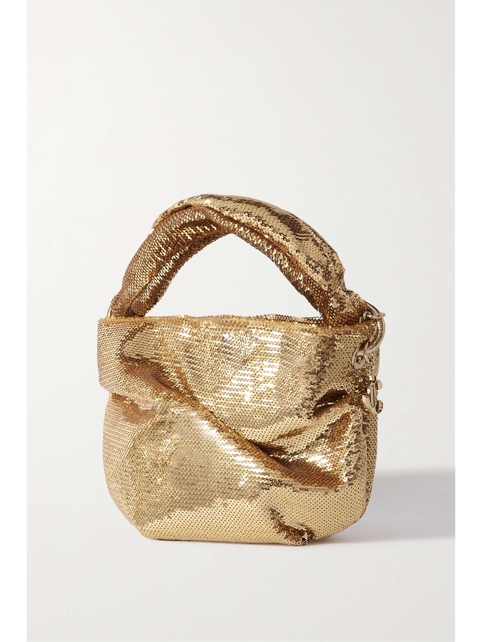 JIMMY CHOO Bonny sequined satin shoulder bag