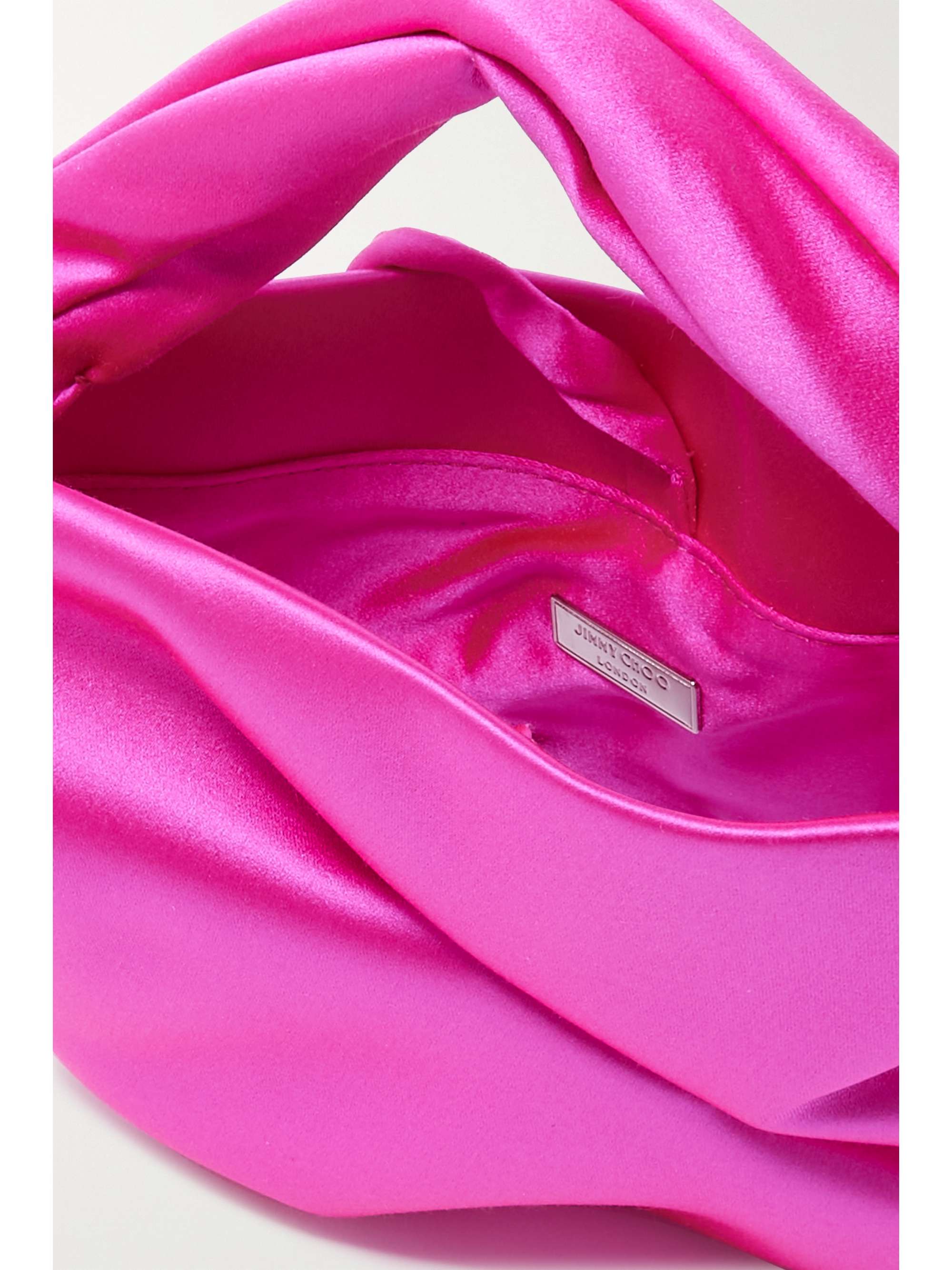 JIMMY CHOO Bonny satin shoulder bag