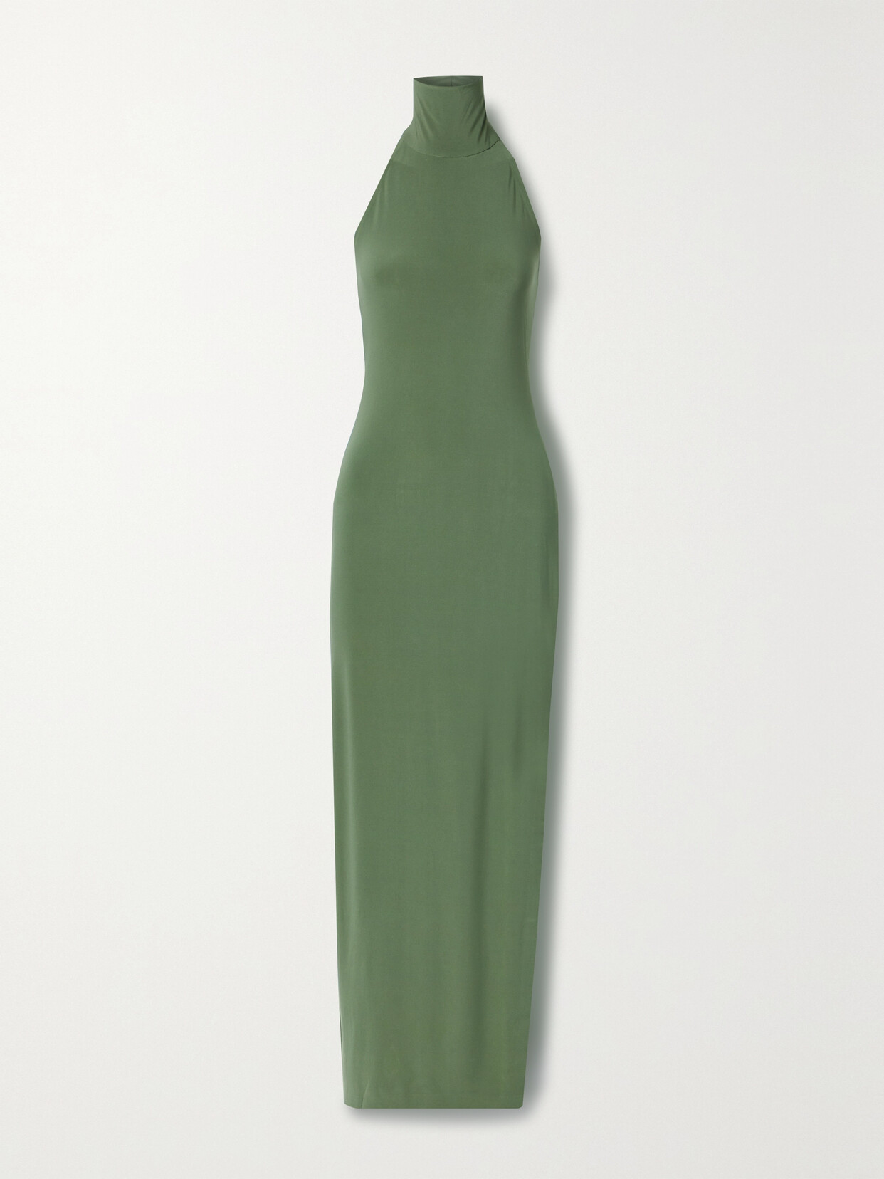 Norma Kamali - Stretch-jersey Turtleneck Midi Dress - Green