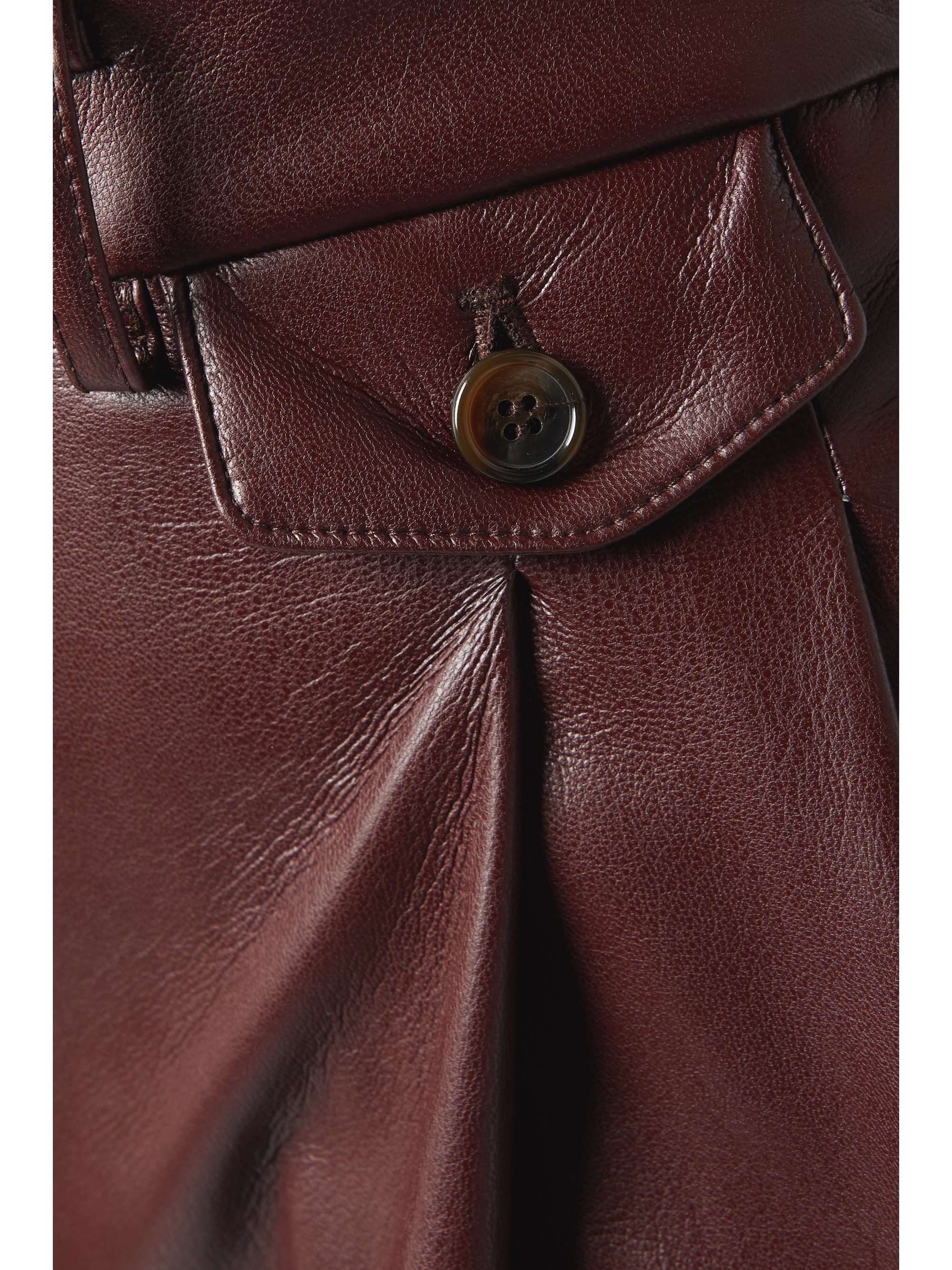 THE FRANKIE SHOP Pernille Hose mit geradem Bein aus Kunstleder