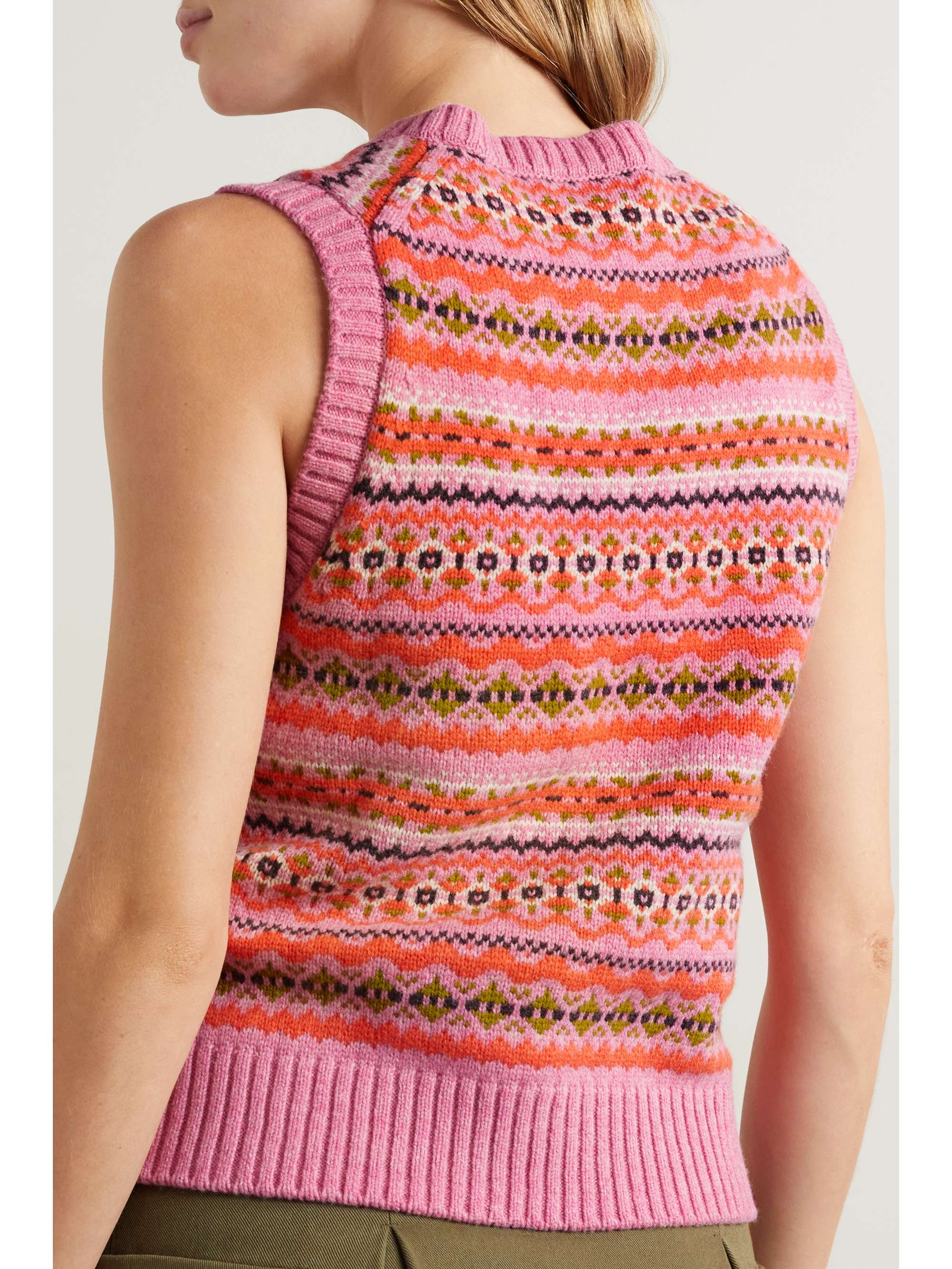 ALEX MILL Francis Fair Isle wool vest