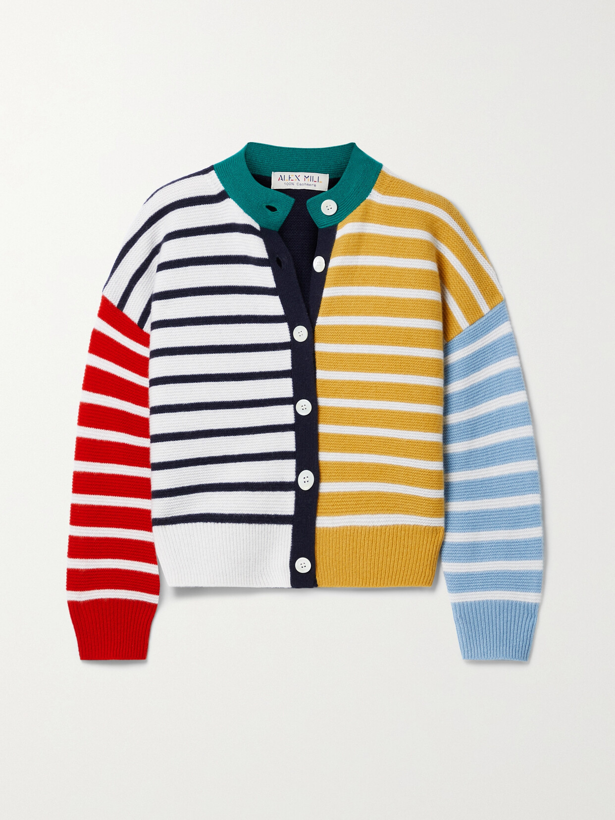 Alex Mill - Striped Cashmere Cardigan - Blue