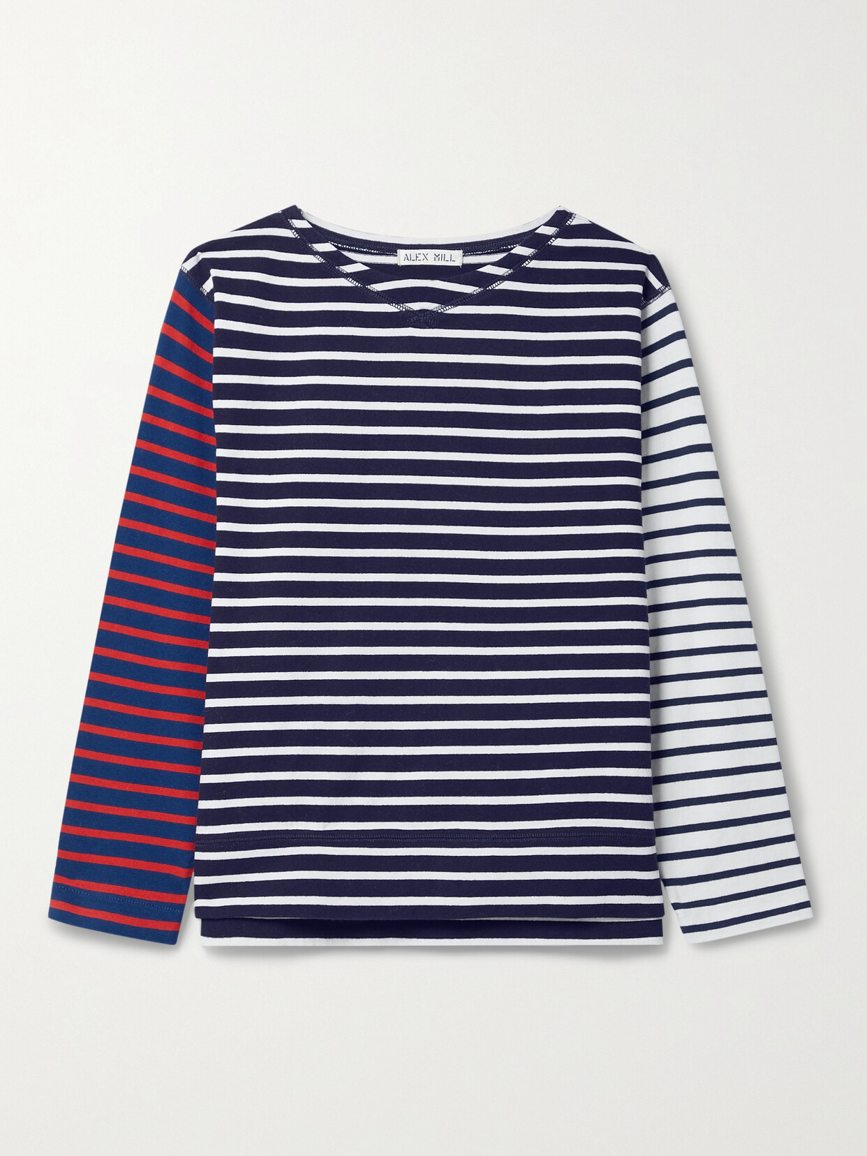 ALEX MILL LAKESIDE STRIPED COTTON SHIRT