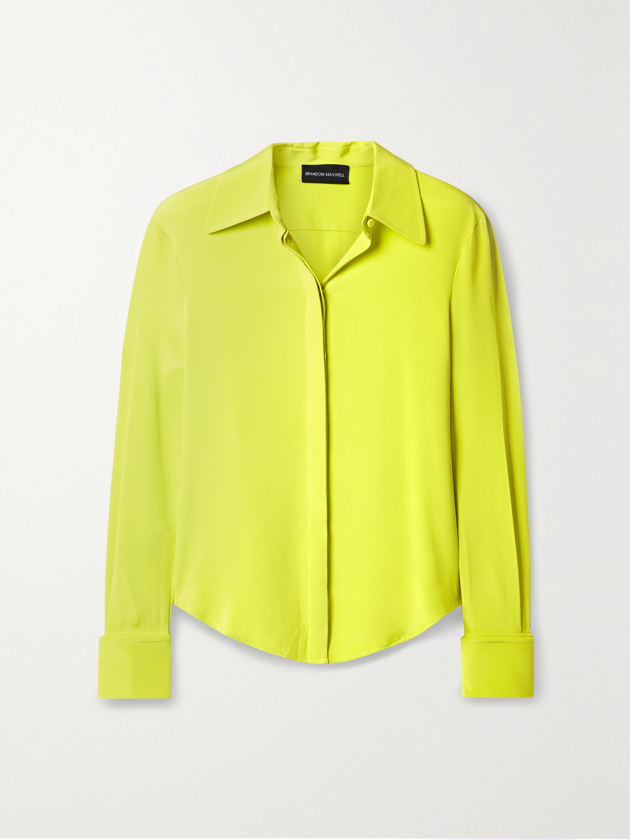 Brandon Maxwell - Silk Shirt - Green