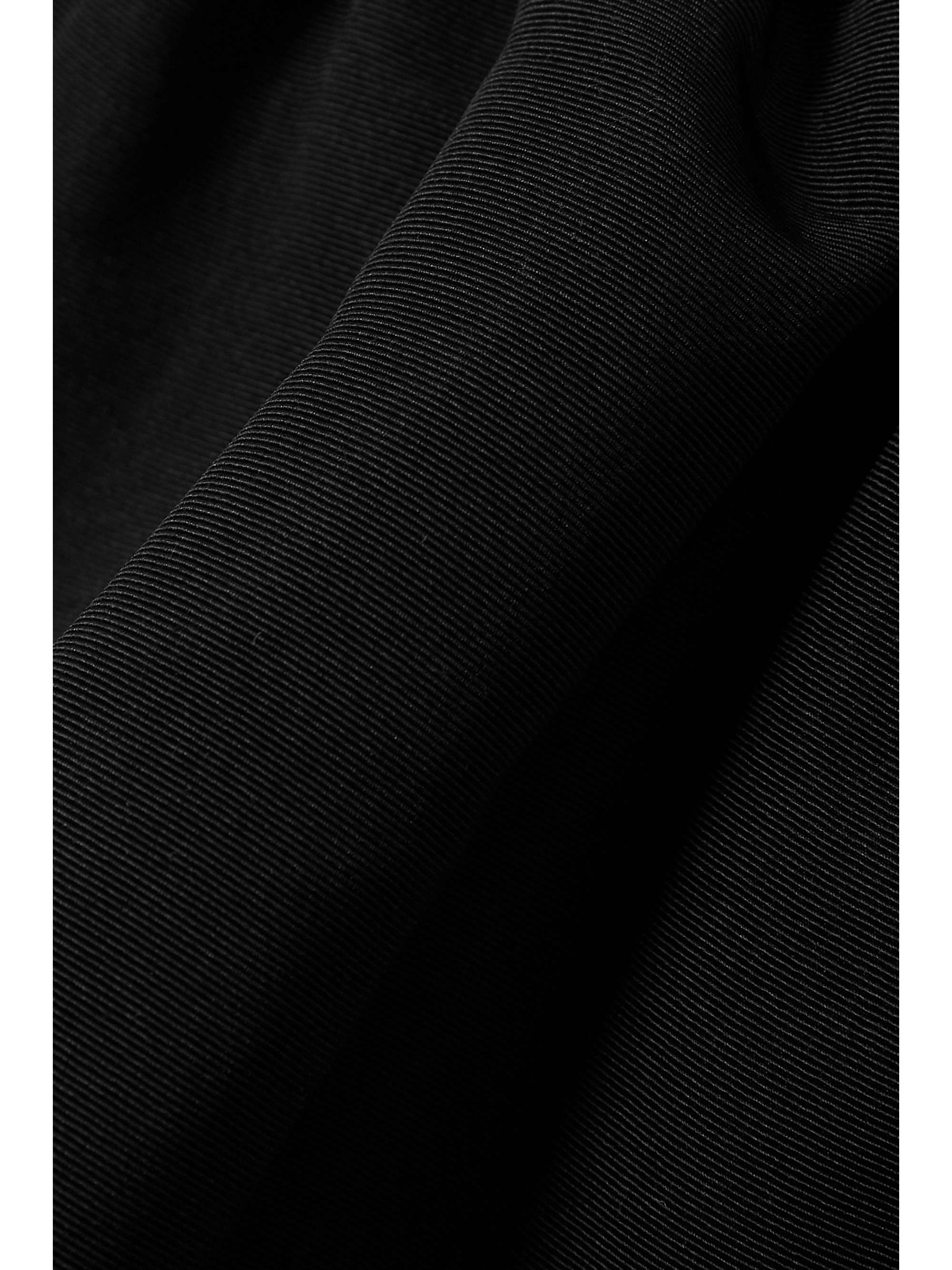 BRANDON MAXWELL シルク ツイル ミディスカート ラッフル付き