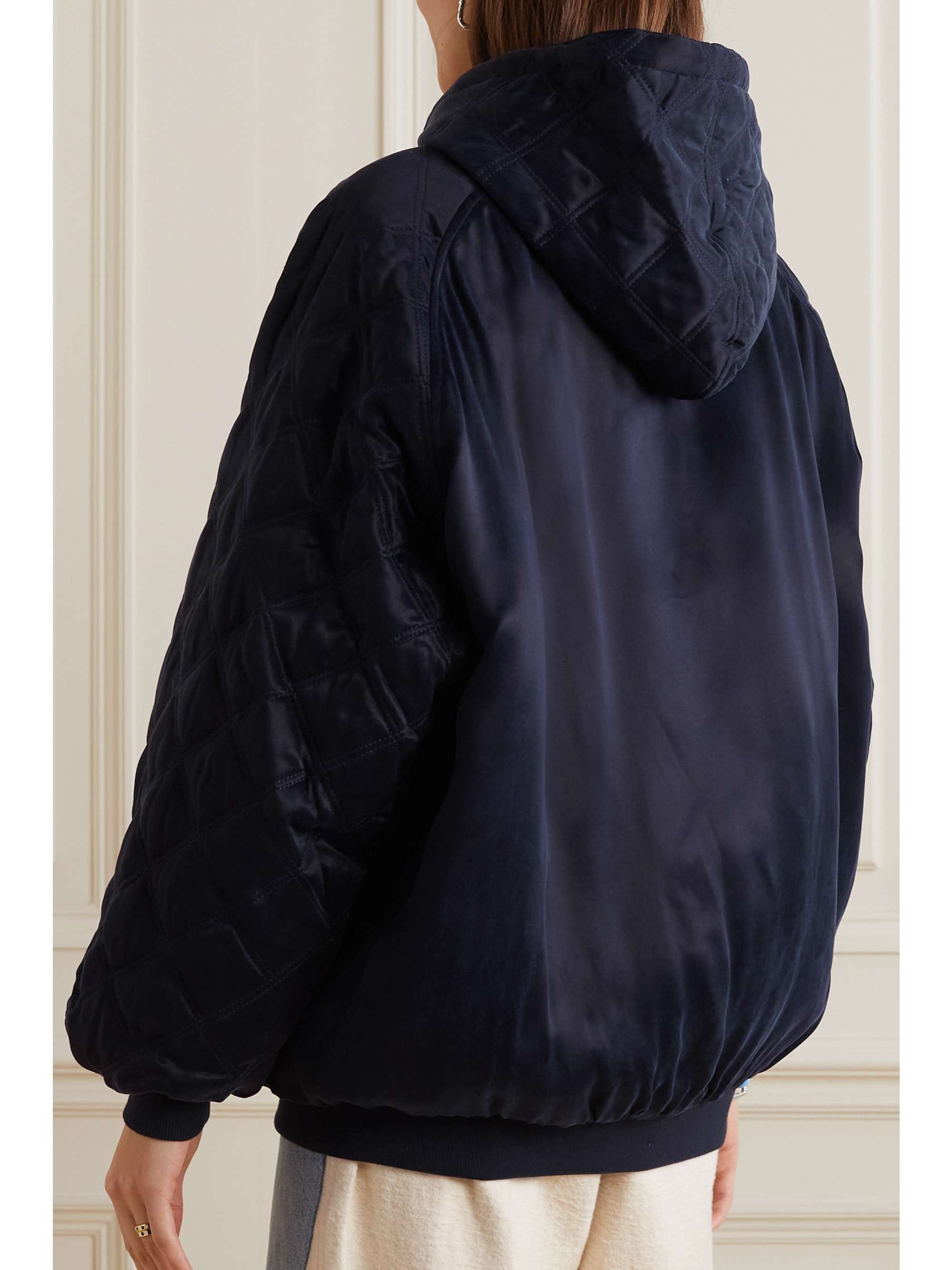 SEE BY CHLOÉ Hooded shell bomber jacket