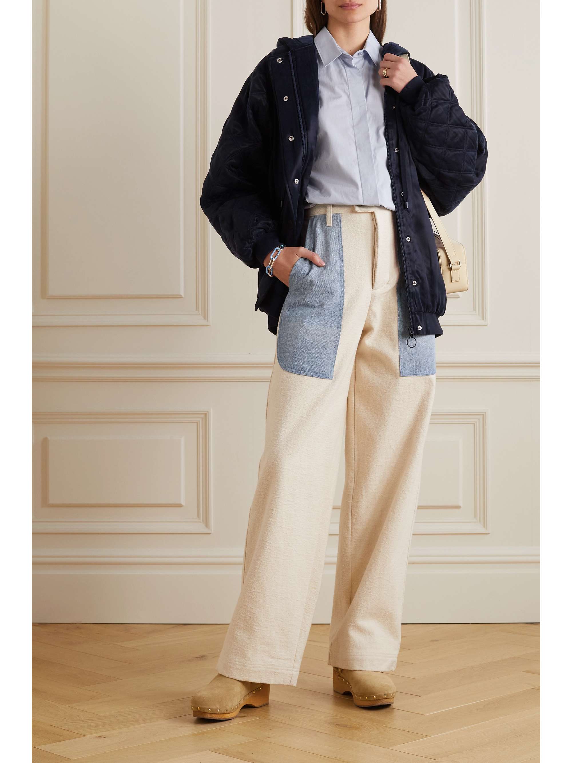 SEE BY CHLOÉ Hooded shell bomber jacket