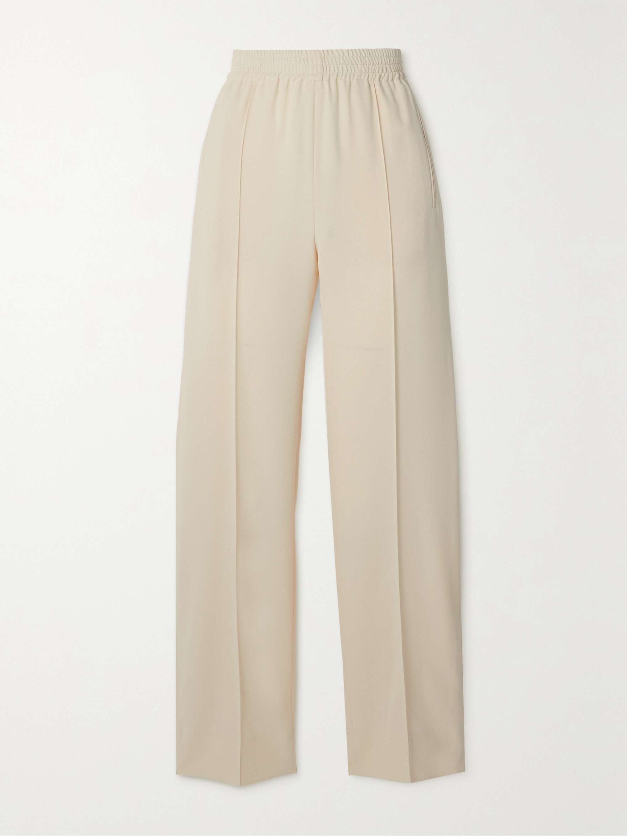 SEE BY CHLOÉ Iconic pleated crepe straight-leg pants