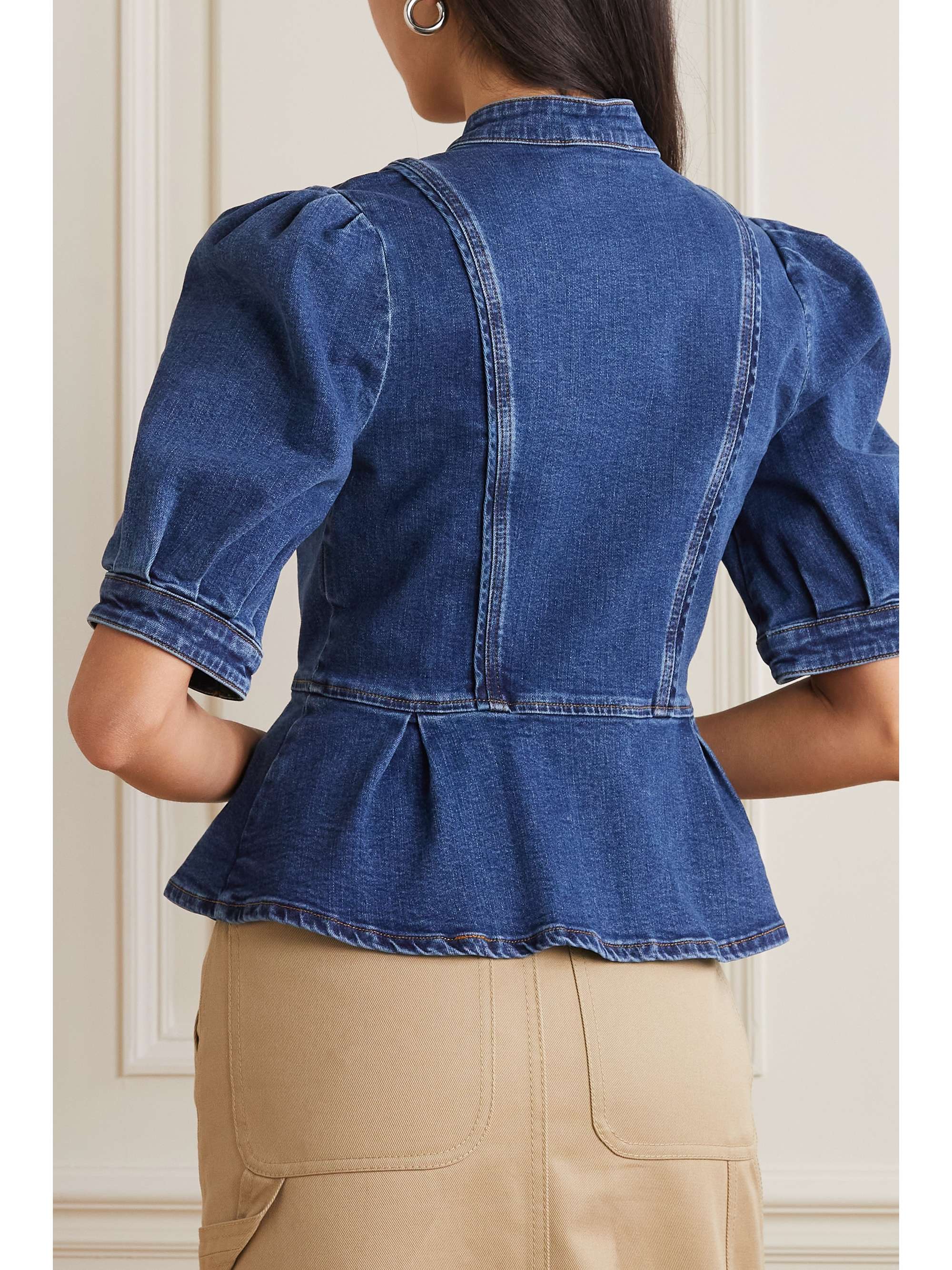 SEE BY CHLOÉ Denim peplum top