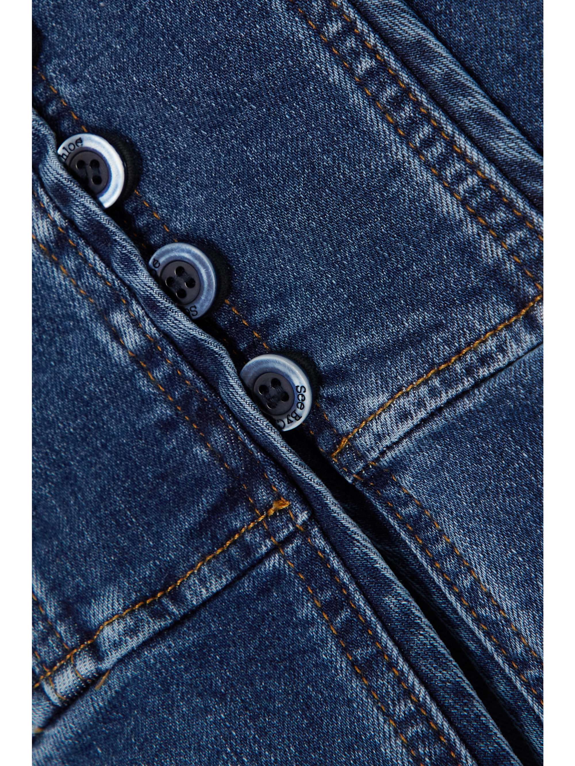 SEE BY CHLOÉ Denim peplum top