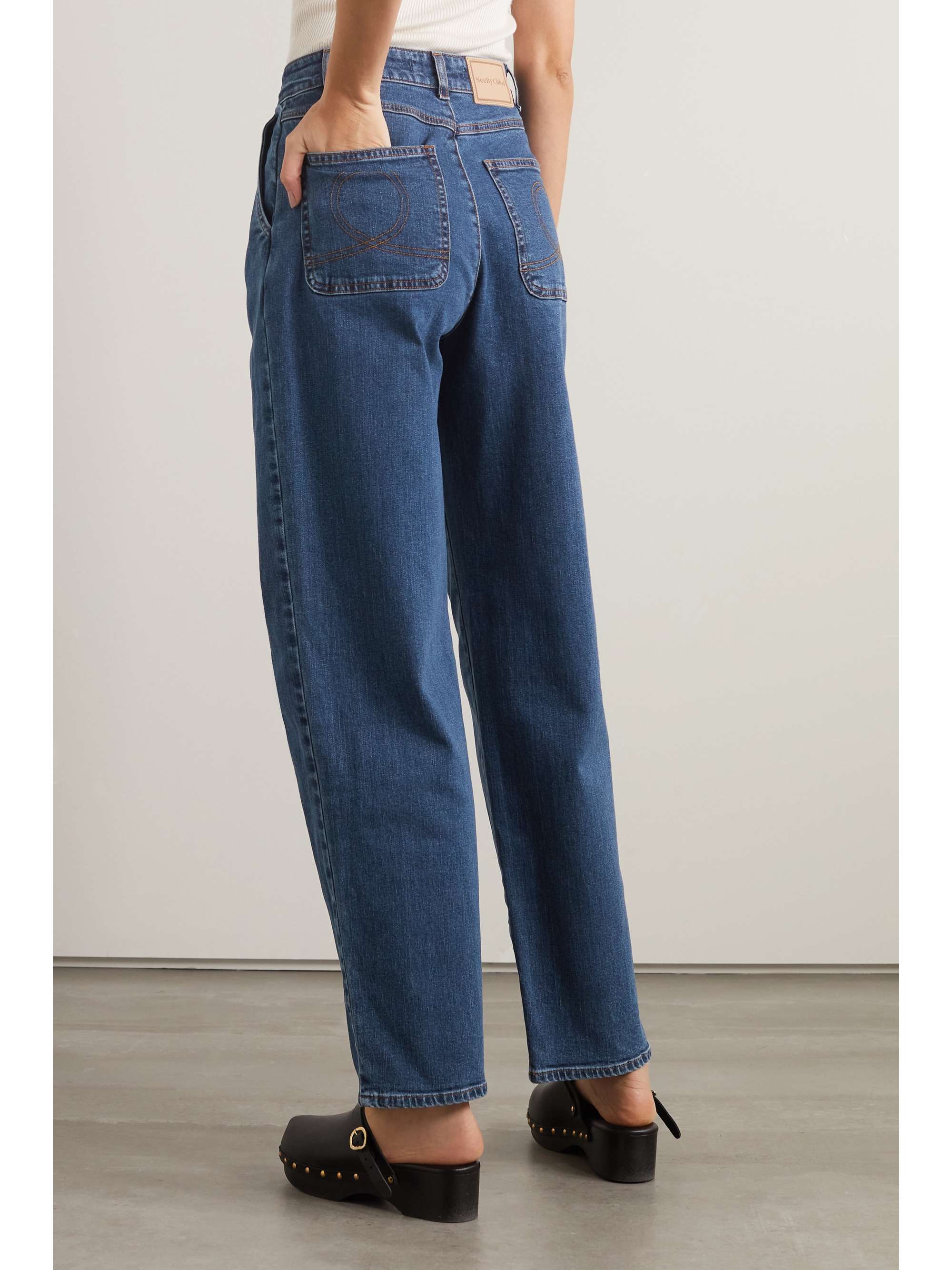 SEE BY CHLOÉ High-rise tapered jeans