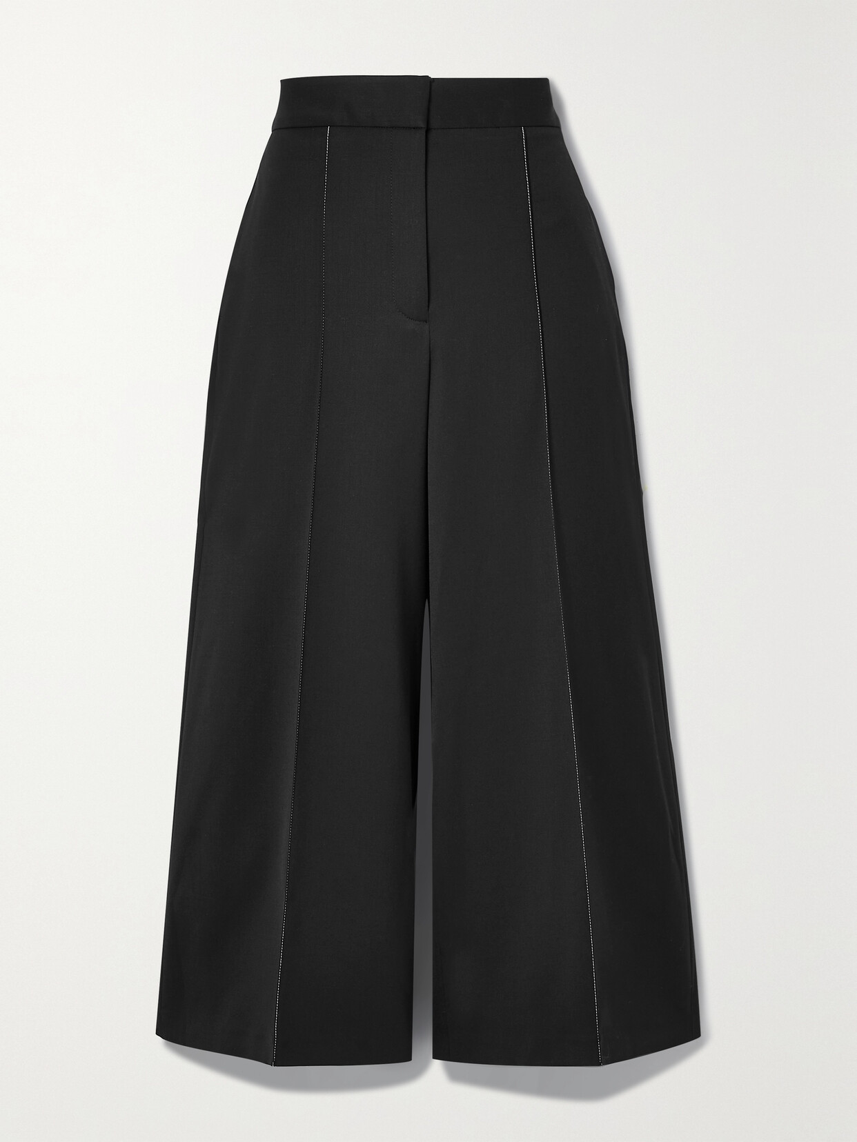 Proenza Schouler Wool-blend Twill Culottes - Black