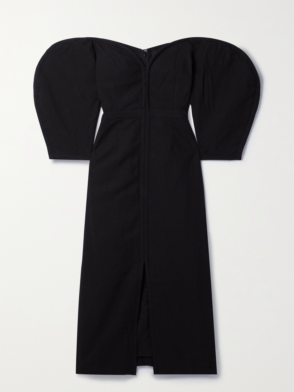 Mara Hoffman - + Net Sustain Leonara Off-the-shoulder Tencel Lyocell And Linen-blend Midi Dress - Black