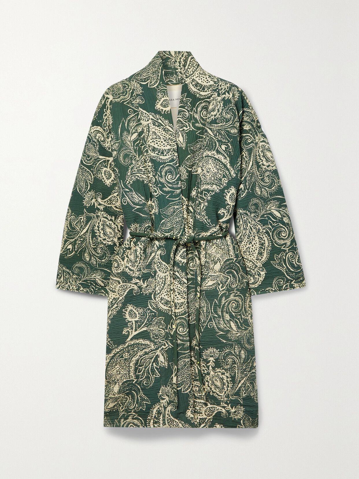 Mara Hoffman - + Net Sustain Kathya Oversized Belted Paisley-print Organic Cotton-blend Coat - Green