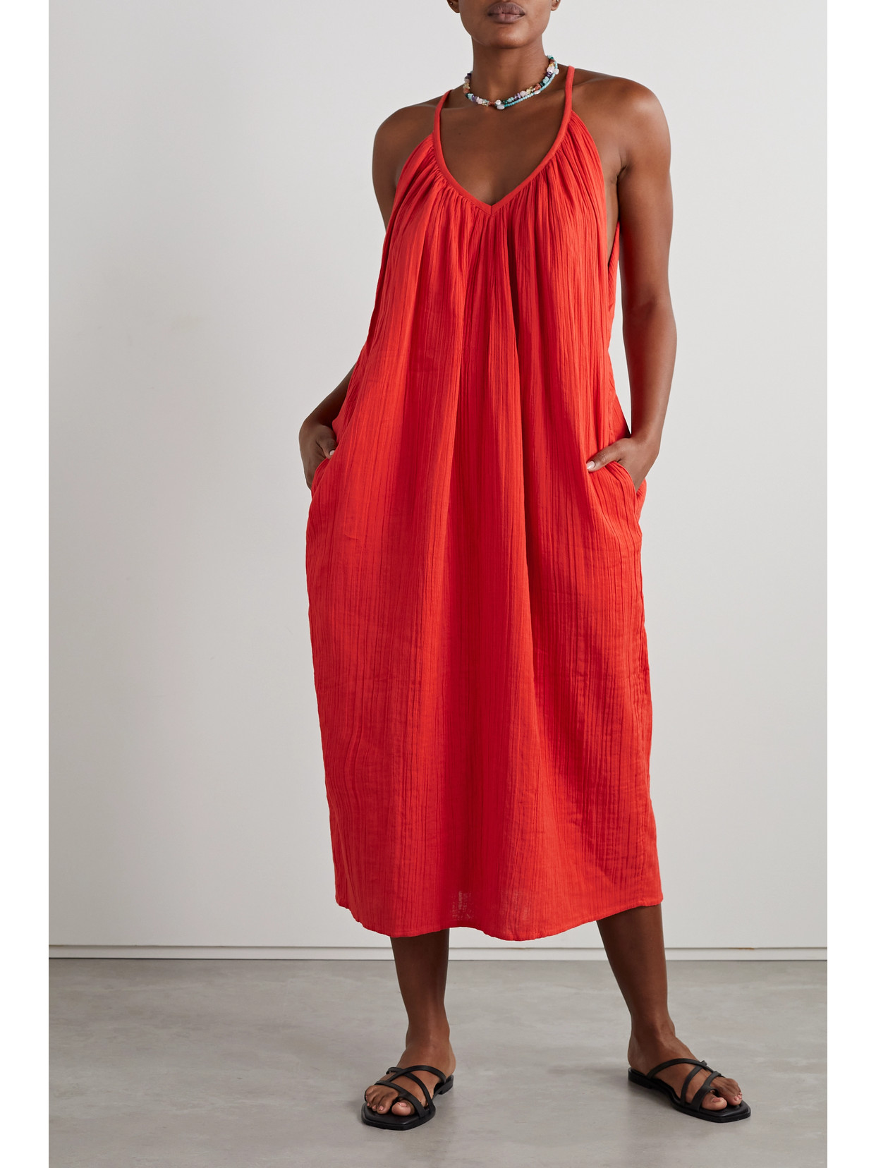 Mara Hoffman | 08E33R018S2 | Orange | + Net Sustain Sydney Belted