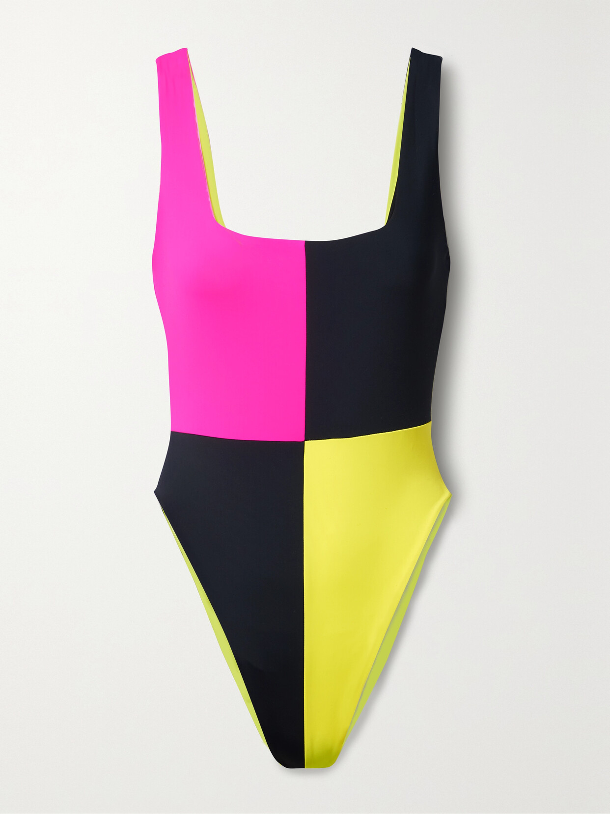 Mara Hoffman - +net Sustain Idalia Color-block Recycled Econyl Swimsuit - Black