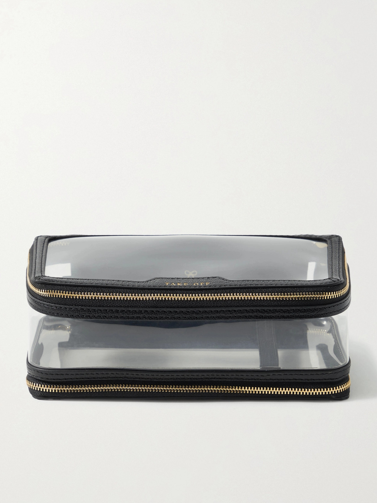 Anya Hindmarch - In-flight Leather-trimmed Pvc Cosmetics Case - Clear
