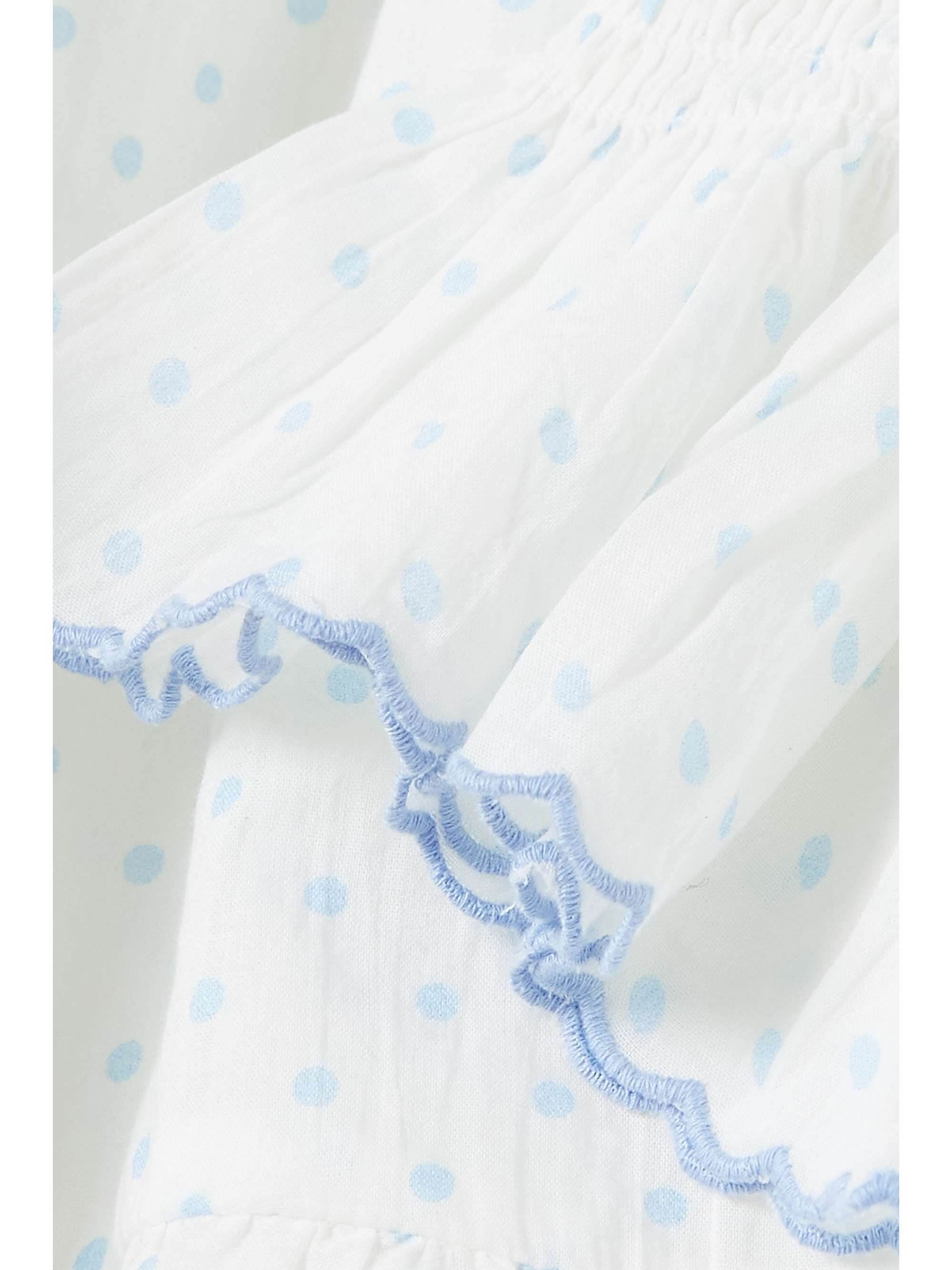 RIXO Bobbie polka-dot cotton-voile pajama set