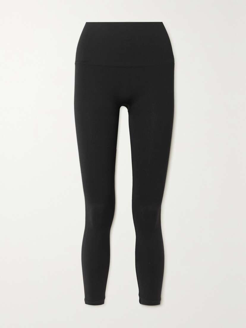 Spanx Seamless Ribbed Stretch-jersey Leggings