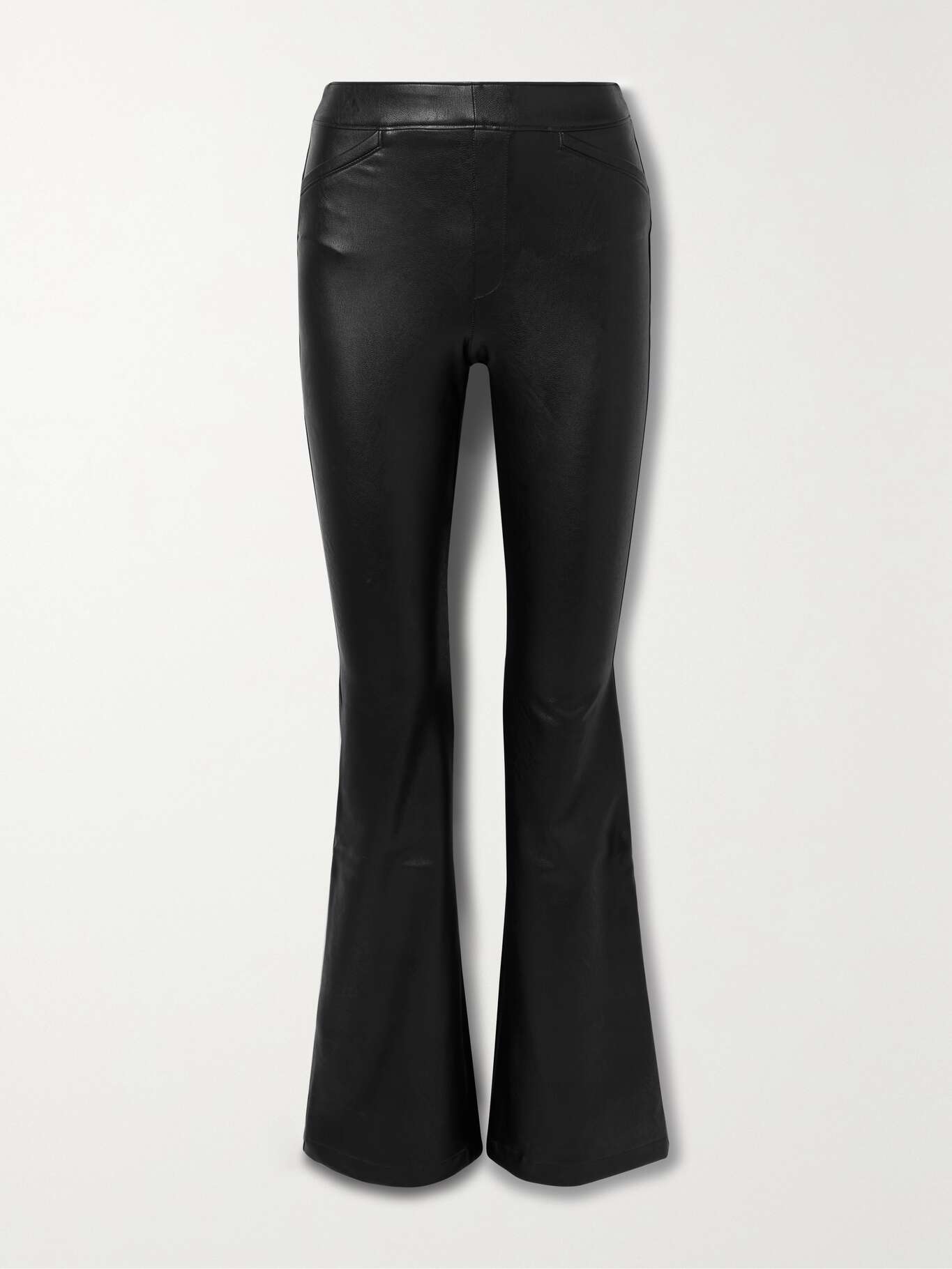 SPANX Faux stretchleather flared pants NETAPORTER