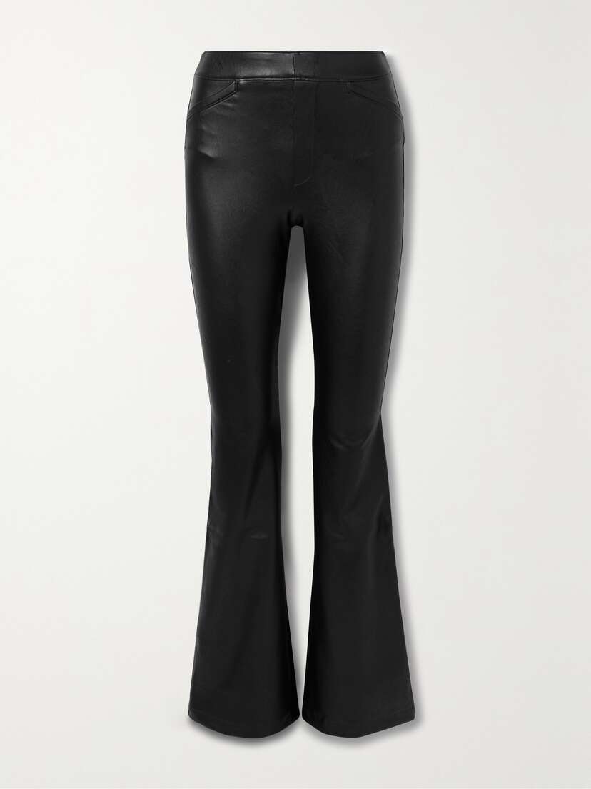 Spanx Faux Stretch-leather Flared Pants