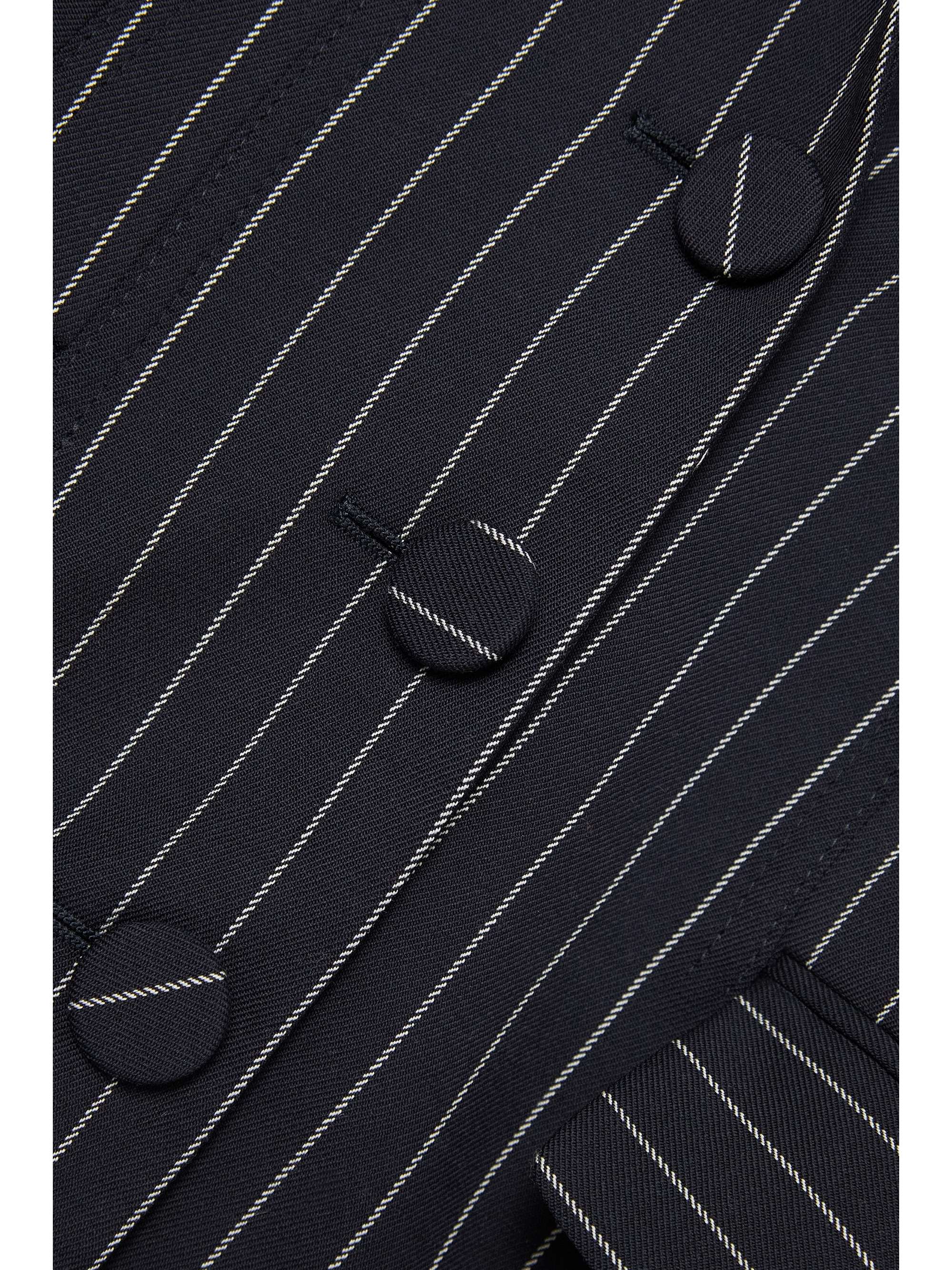 CAROLINA HERRERA Pinstriped wool-blend twill mini dress