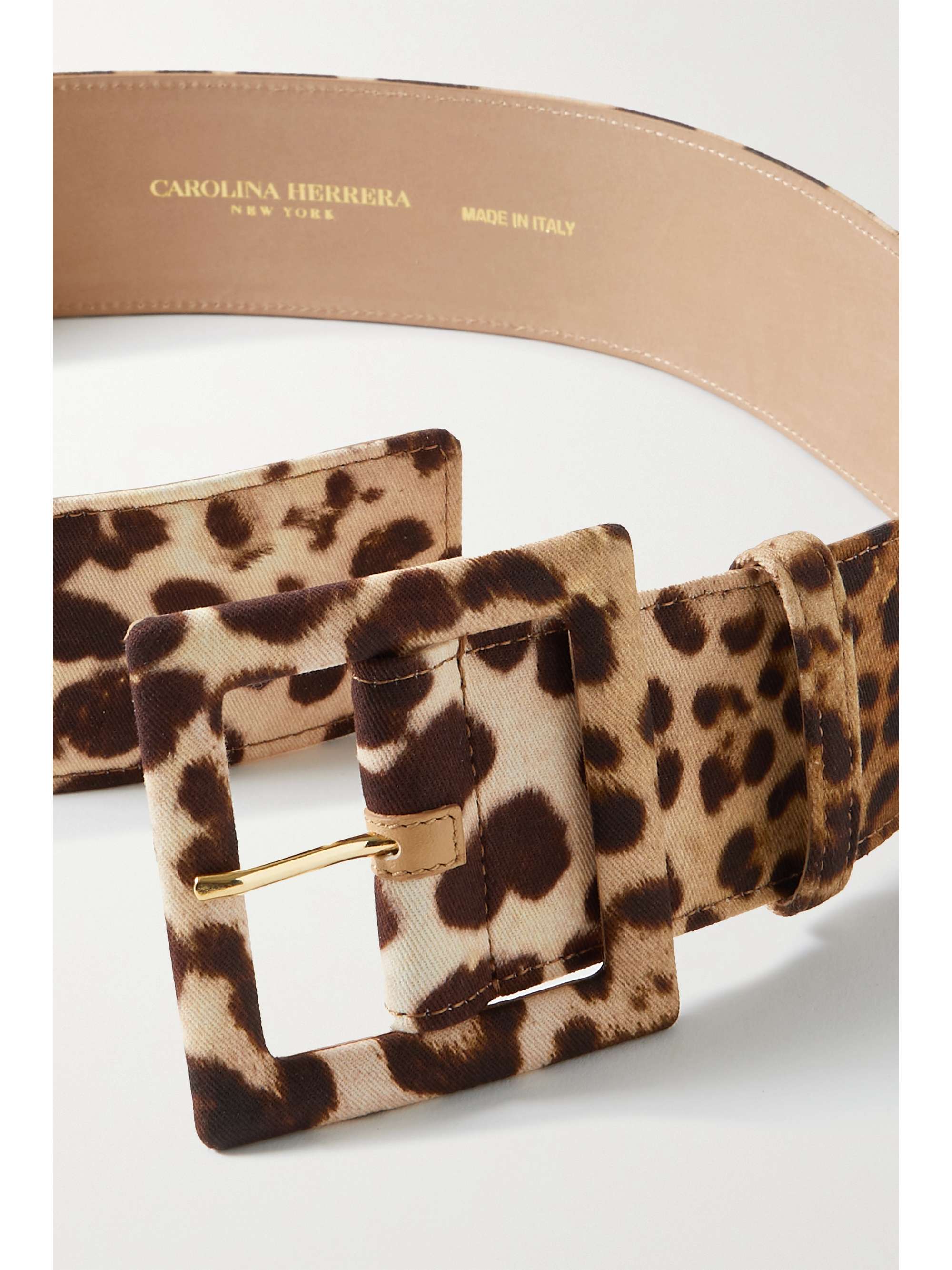 CAROLINA HERRERA Icon leopard-print twill belt