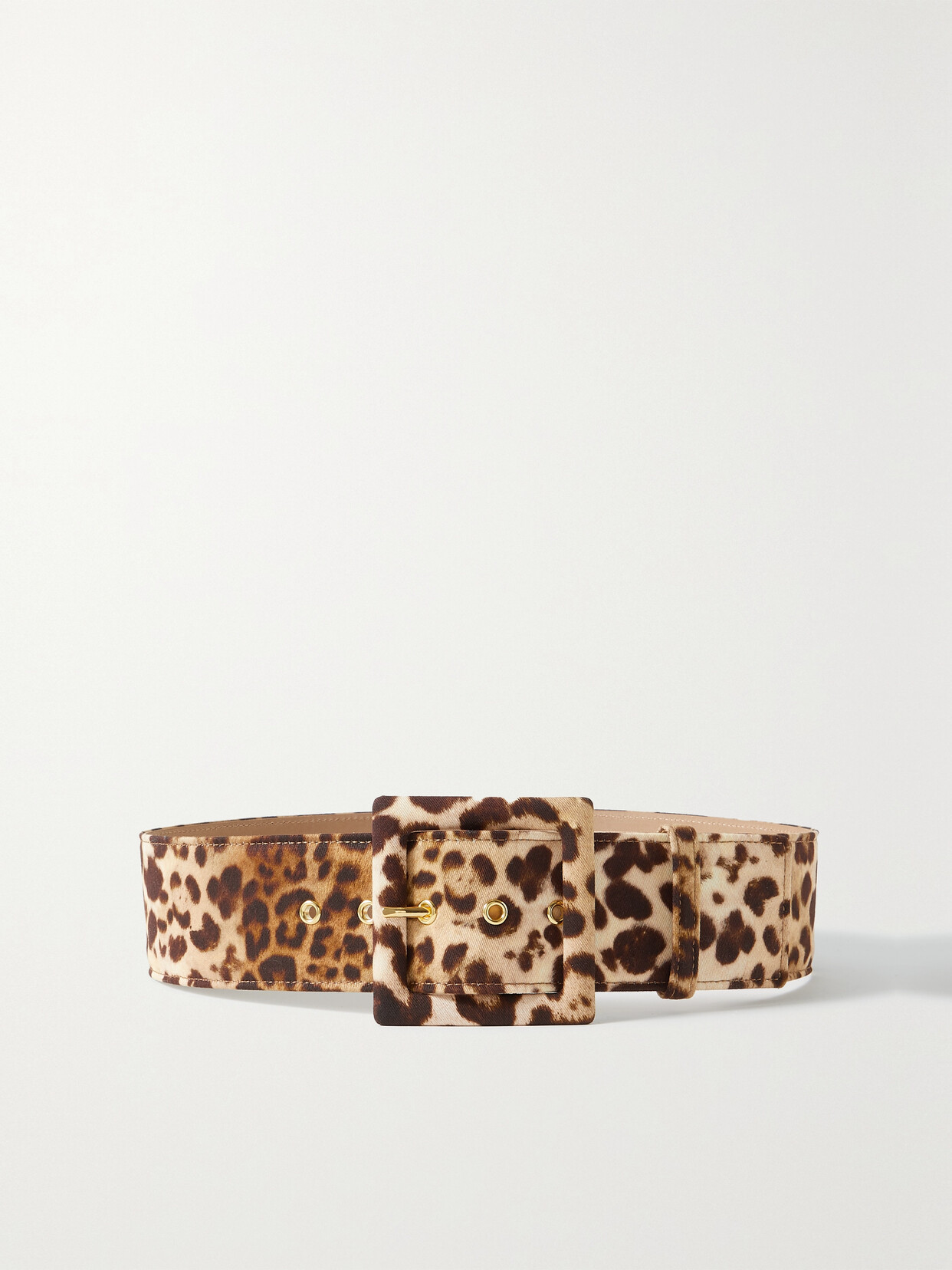 Carolina Herrera - Icon Leopard-print Twill Belt - Animal print