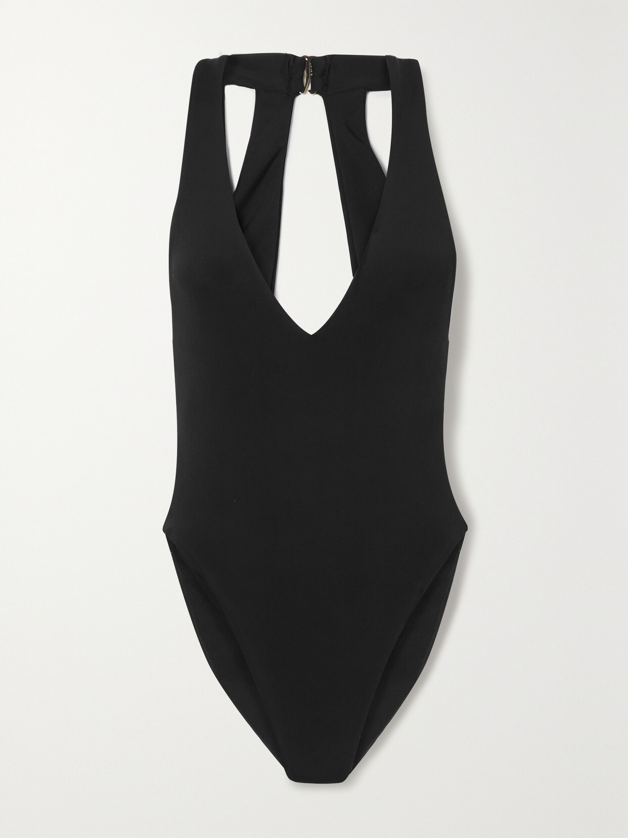 Louisa Ballou High Sea Recycled-fibre Swimsuit In Black