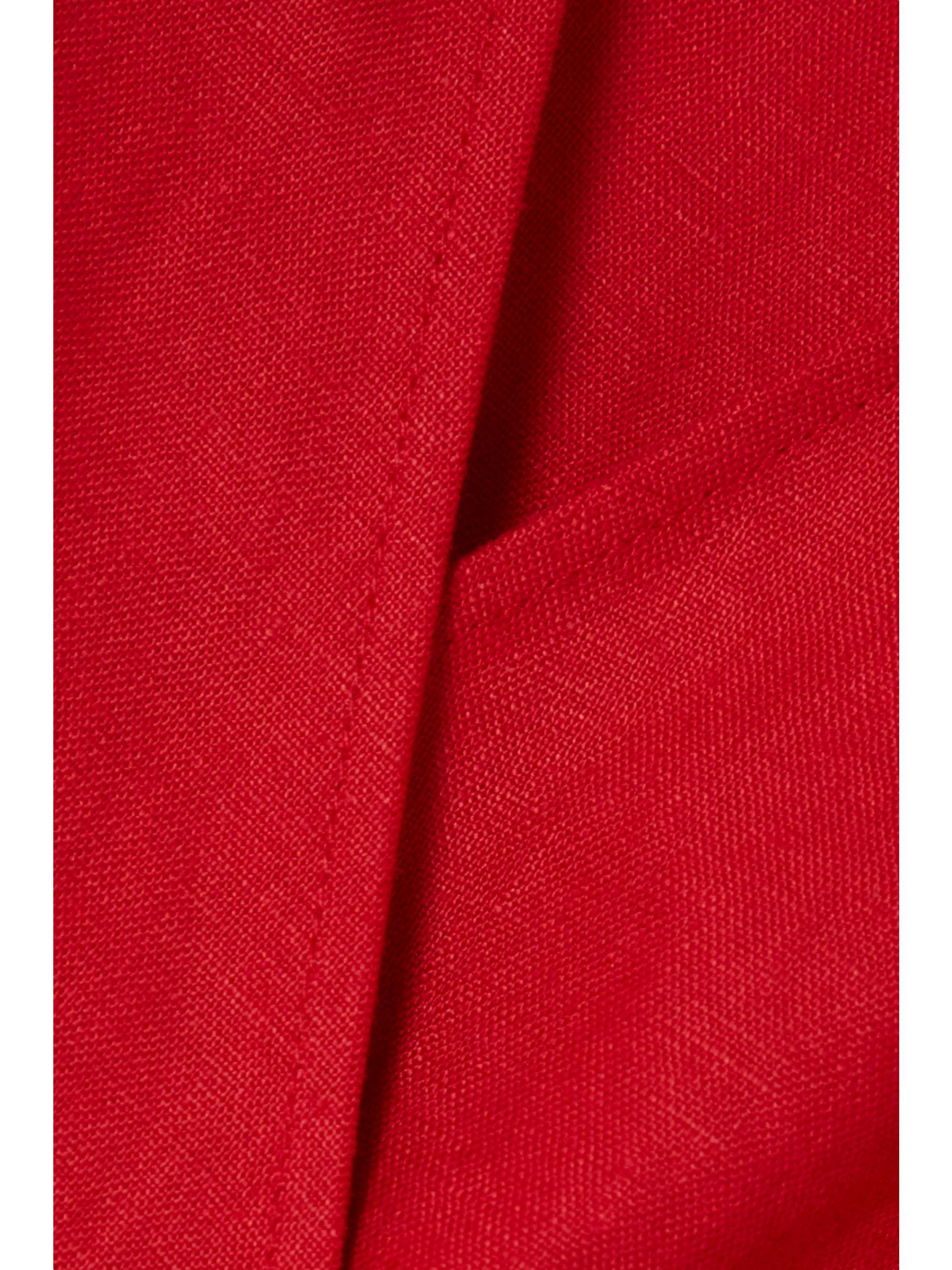 REFORMATION Weiss linen midi wrap dress