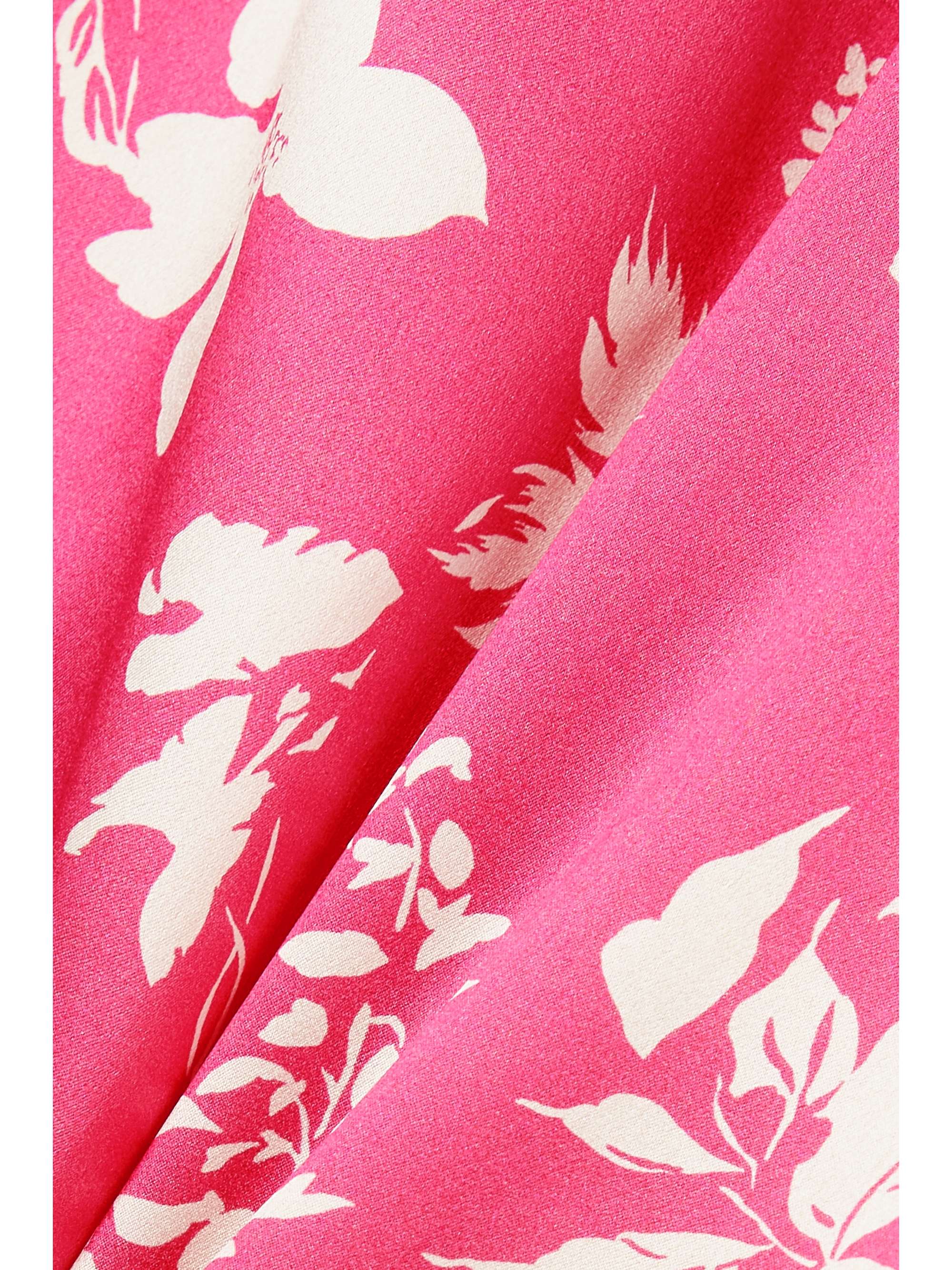 REFORMATION Antoni floral-print silk-satin halterneck midi dress