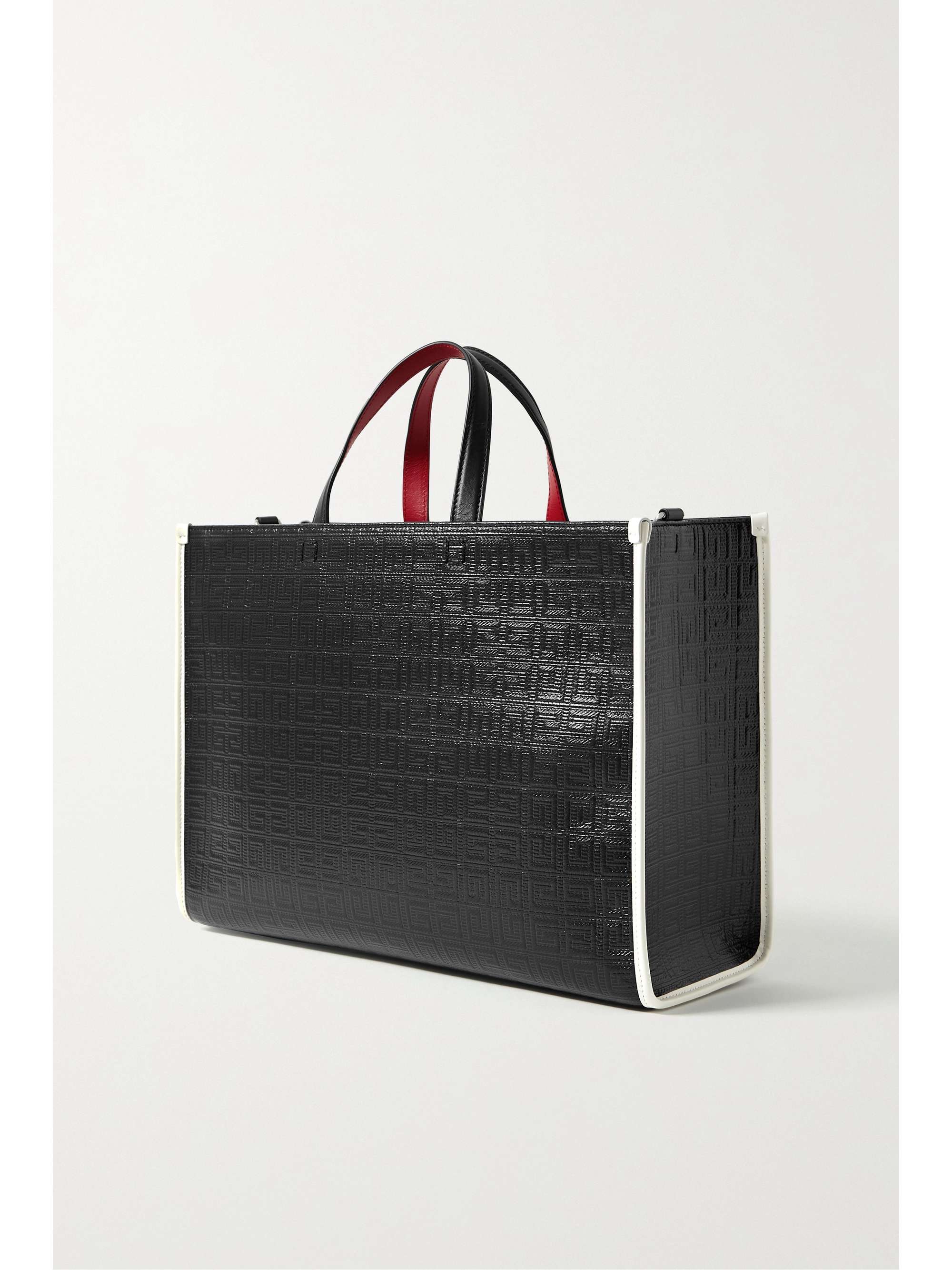 GIVENCHY + Disney G medium leather-trimmed appliquéd printed coated-canvas tote