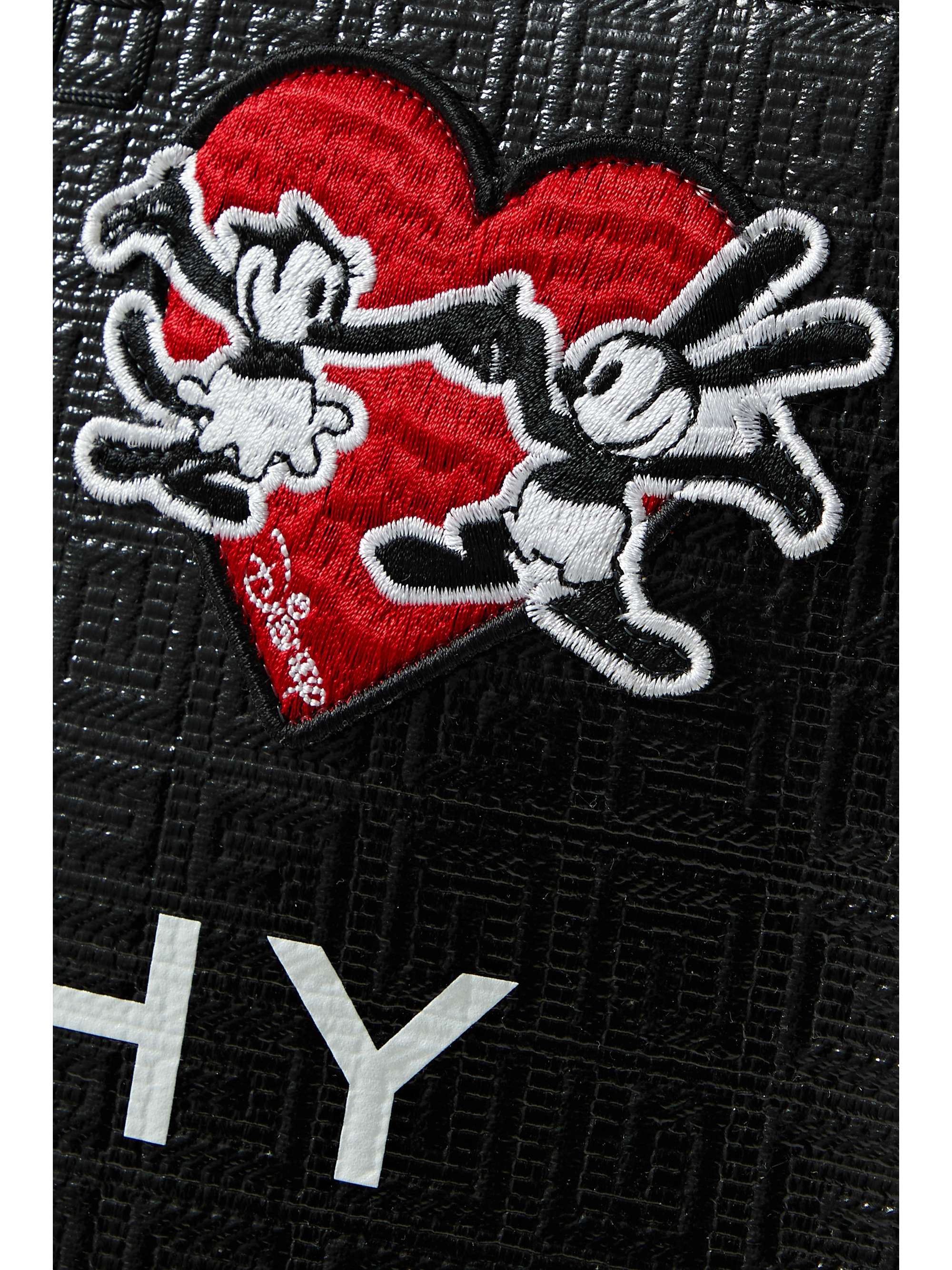 GIVENCHY + Disney G medium leather-trimmed appliquéd printed coated-canvas tote