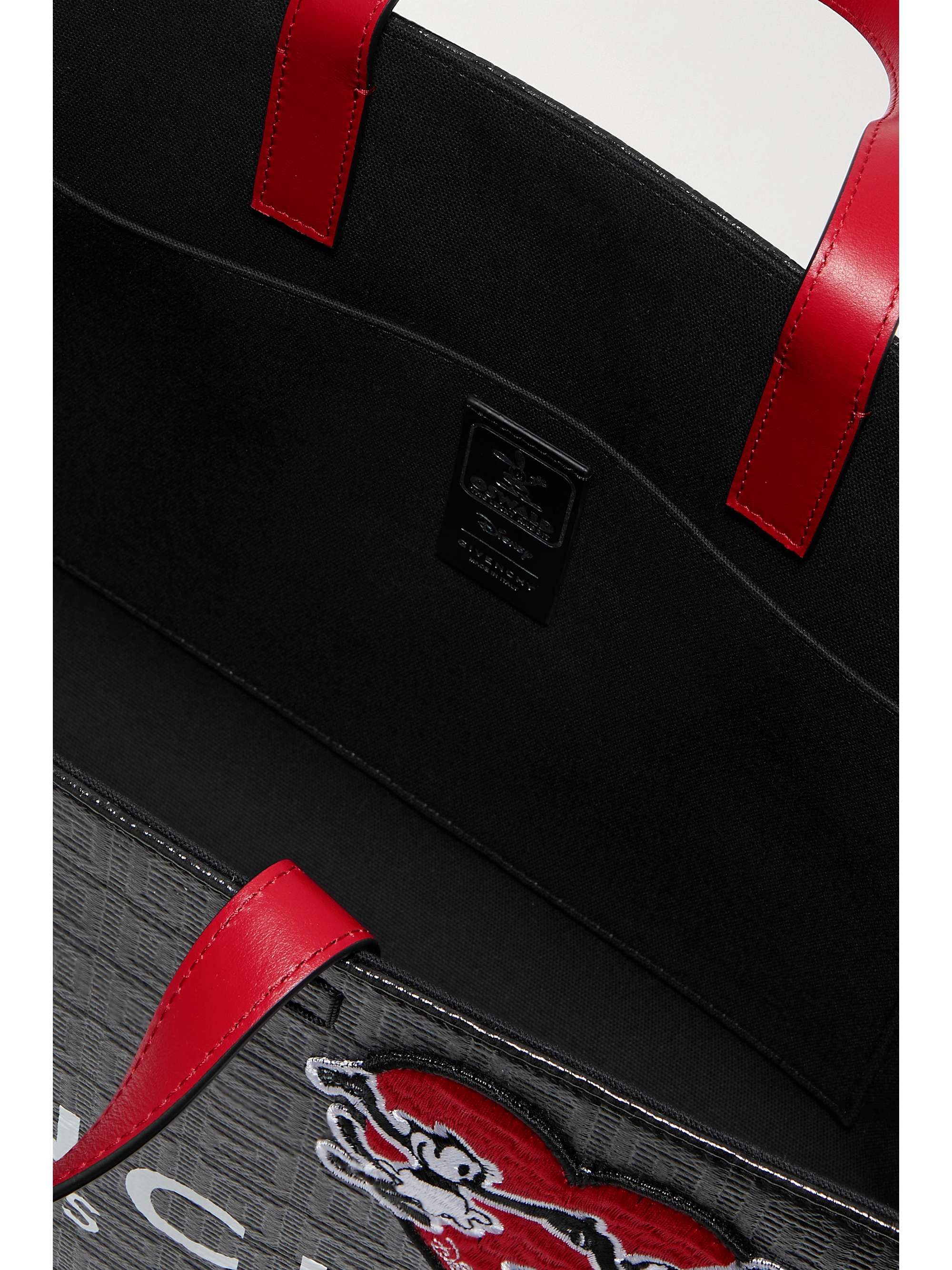 GIVENCHY + Disney G medium leather-trimmed appliquéd printed coated-canvas tote