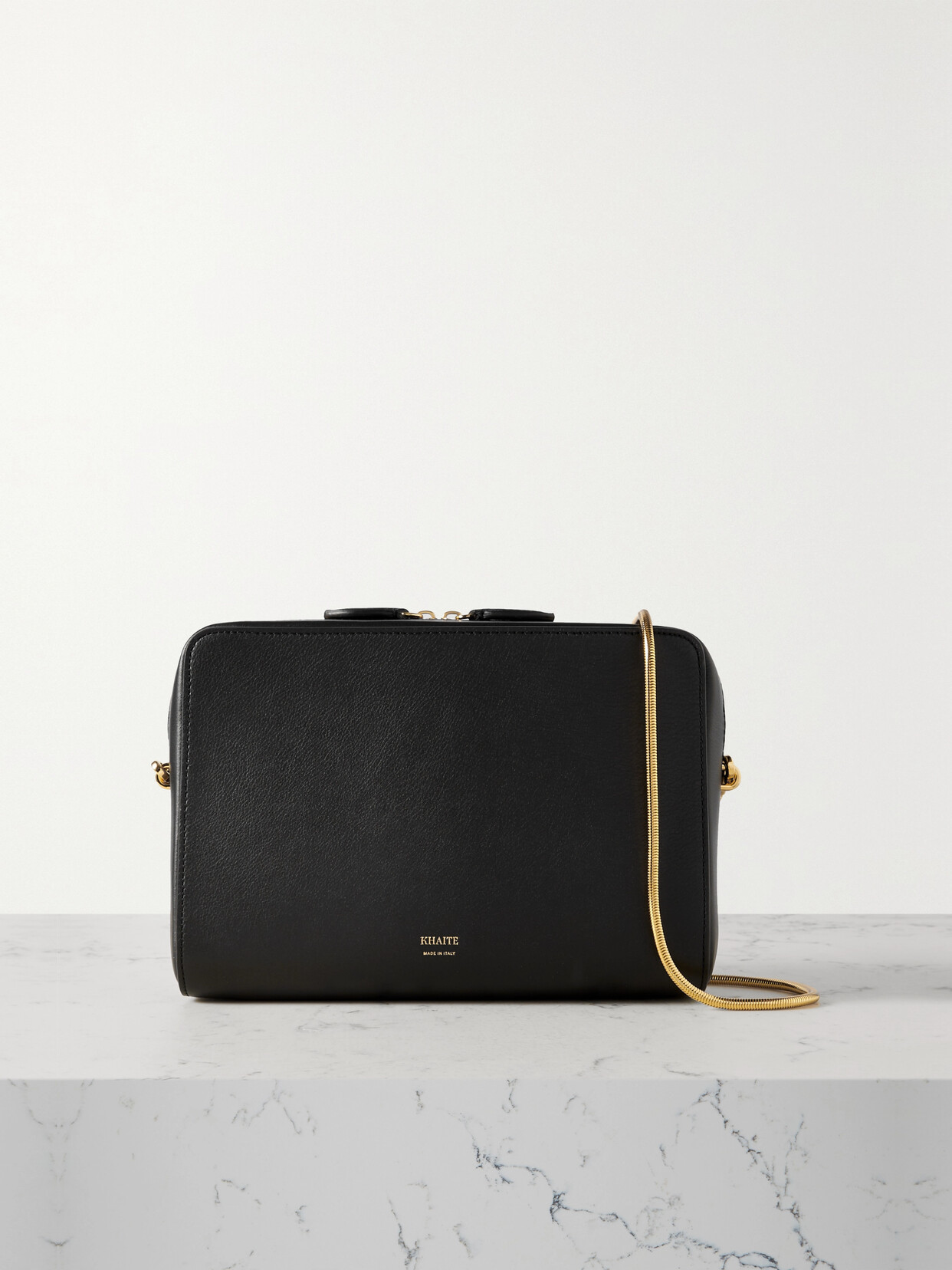 Khaite - Anna Leather Shoulder Bag - Black