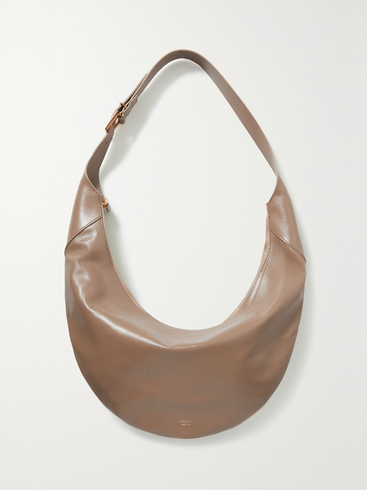 Khaite - August Leather Shoulder Bag - Neutrals