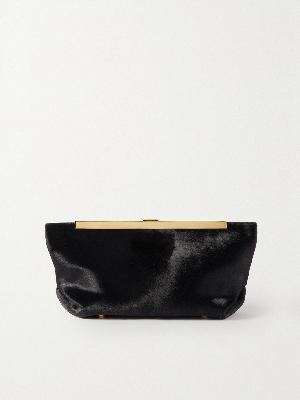 Khaite - Aimee Calf Hair Clutch - Black