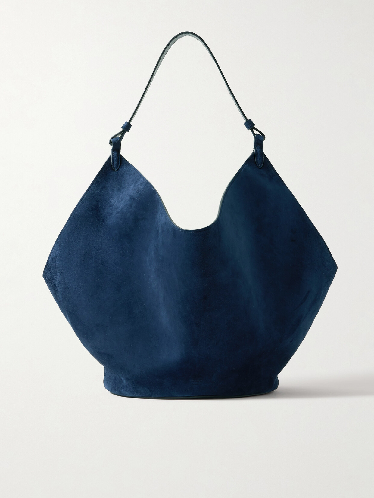 Khaite - Lotus Medium Suede Tote - Blue