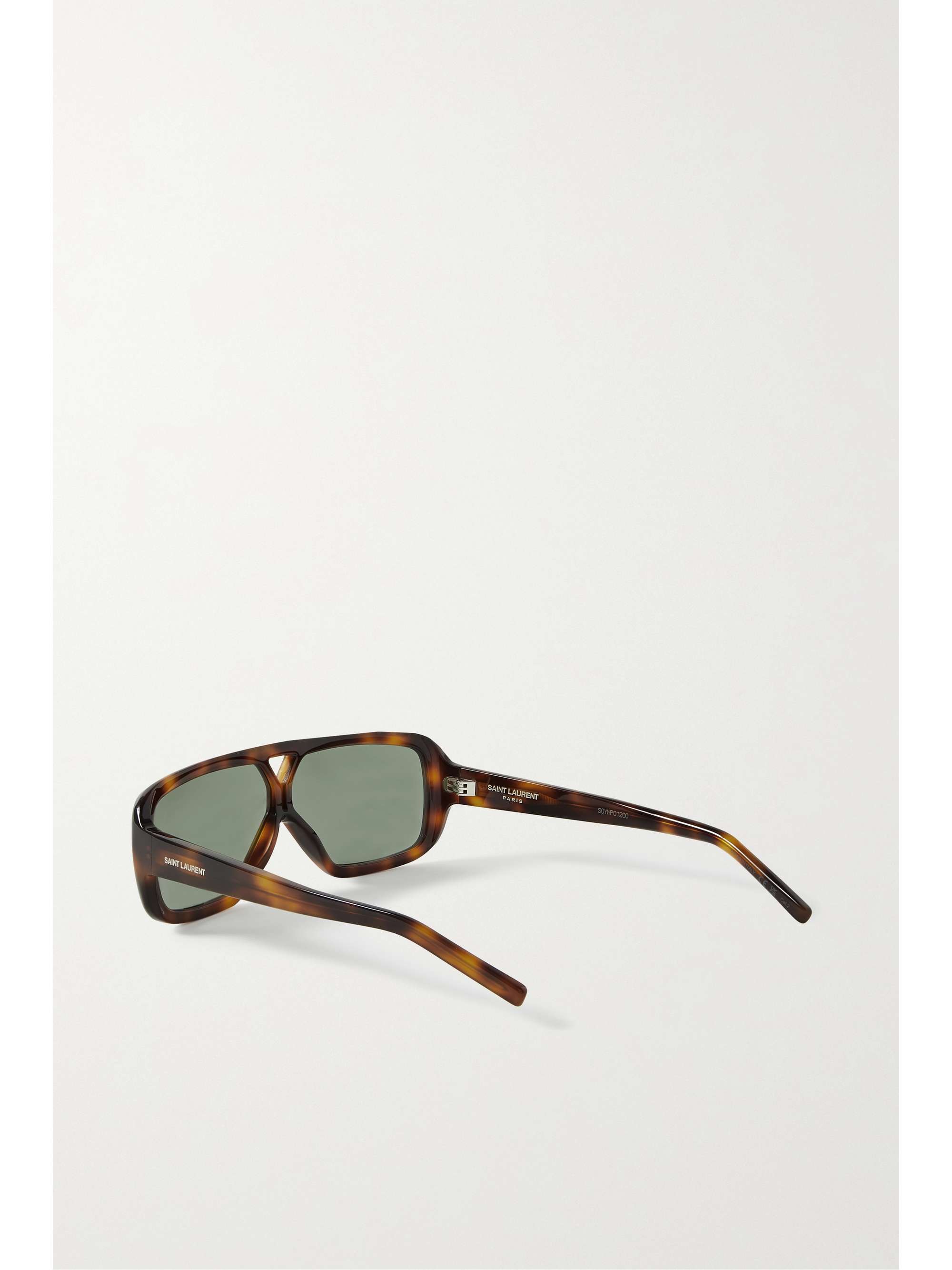 SAINT LAURENT EYEWEAR YSL aviator-style tortoiseshell acetate sunglasses
