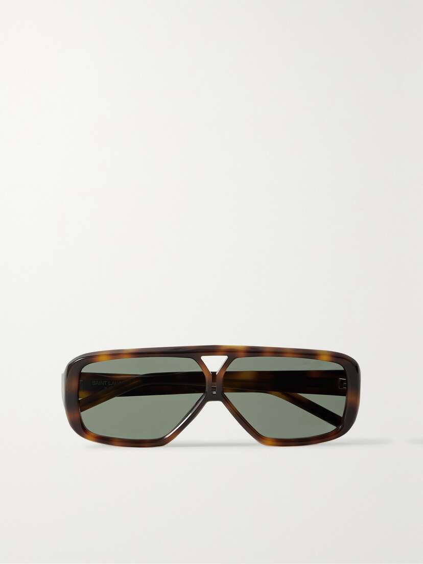 Saint Laurent Eyewear Ysl Aviator-style Tortoiseshell Acetate Sunglasses