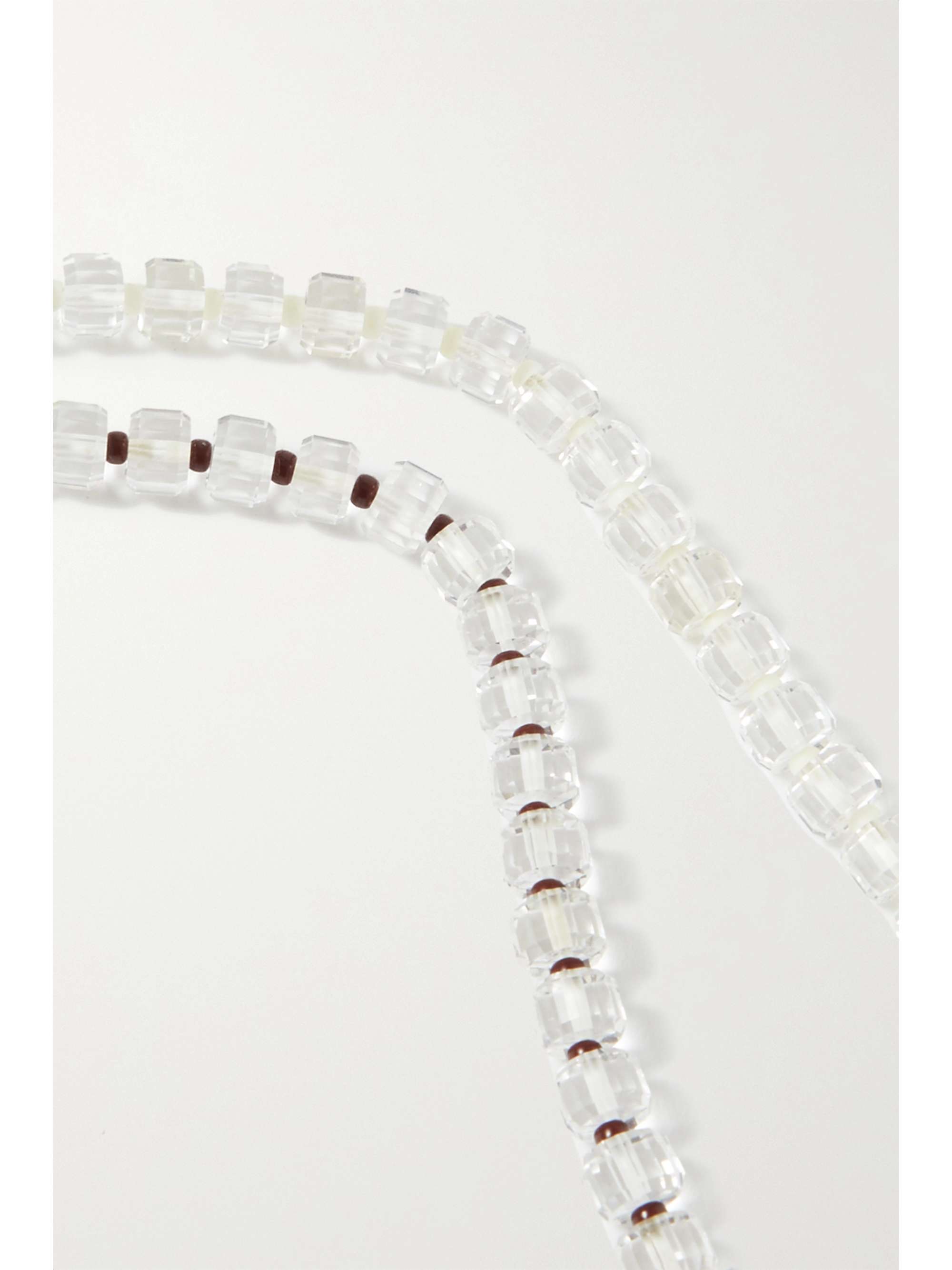 BEA BONGIASCA Kette mit Zierperlen, Details aus 9 Karat Gold, Silber und Emaille